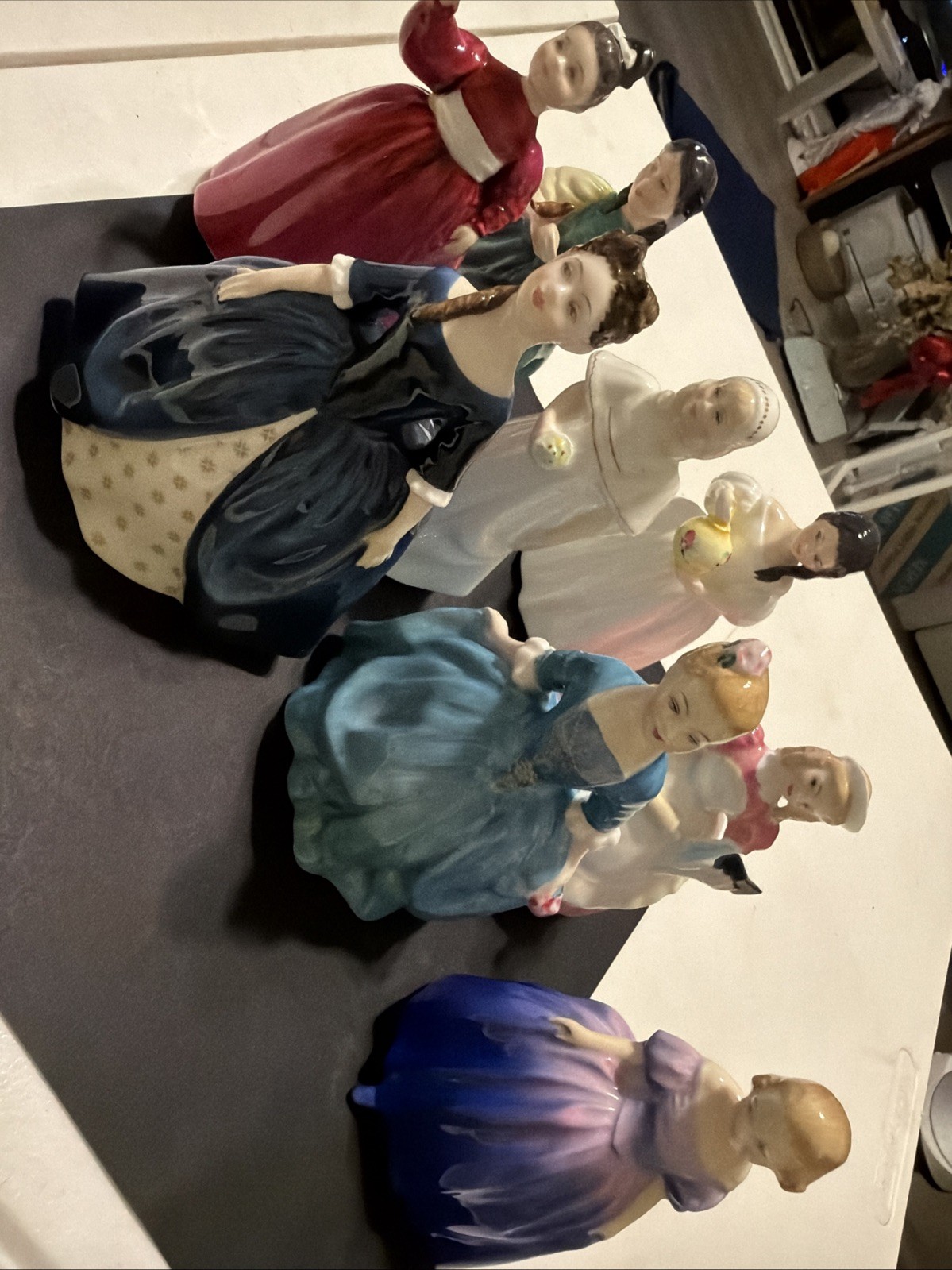Lot of 8 Vintage Royal Doulton Petite Figurines - Vanity Cookie Marie Debbie