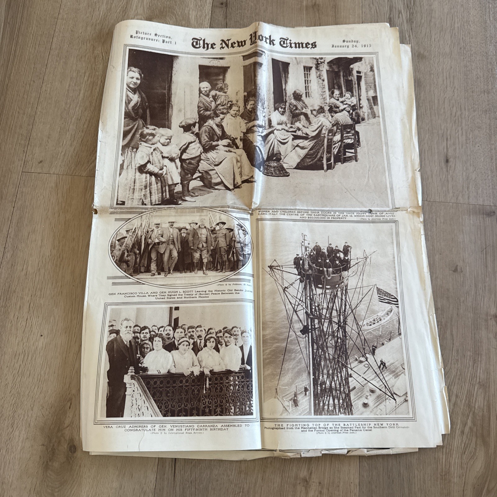 1915 antique NEW YORK TIMES rotogravure PARADE WWI SHIPS ADS FASHION