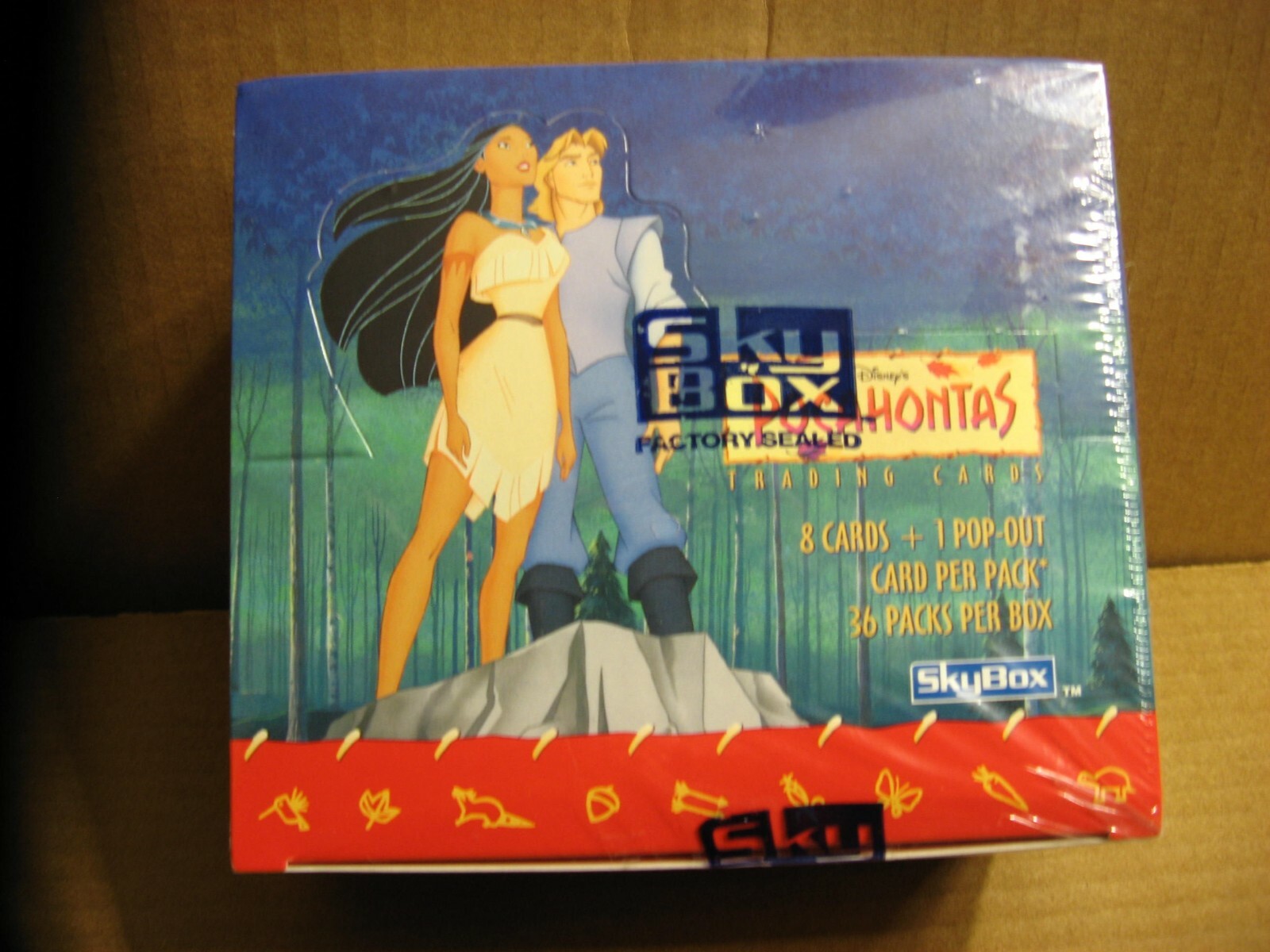 Disney\'s Pocahontas Trading Cards Box Skybox 36 packs X 9 Cards Per Pack Sealed