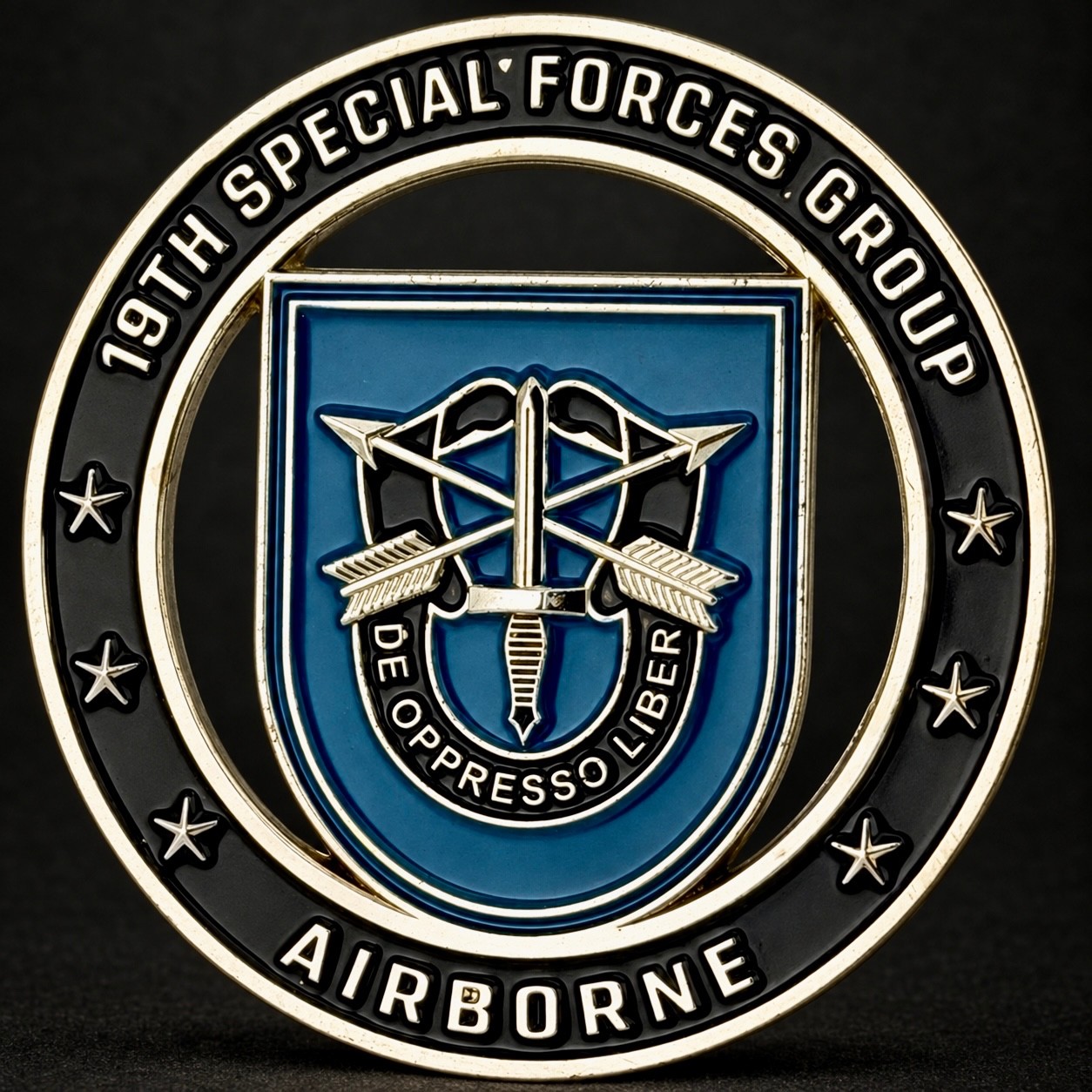19th Special Forces Group Airborne Army National Guard Challenge Coin XIX