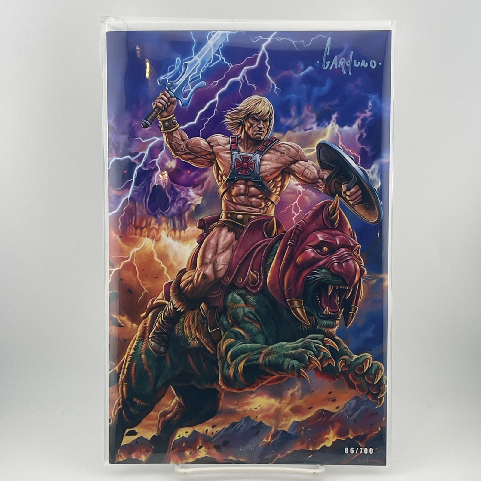 He-Man Sovereign of the Emerald Roar Signed Victor Garduno Virgin w/COA