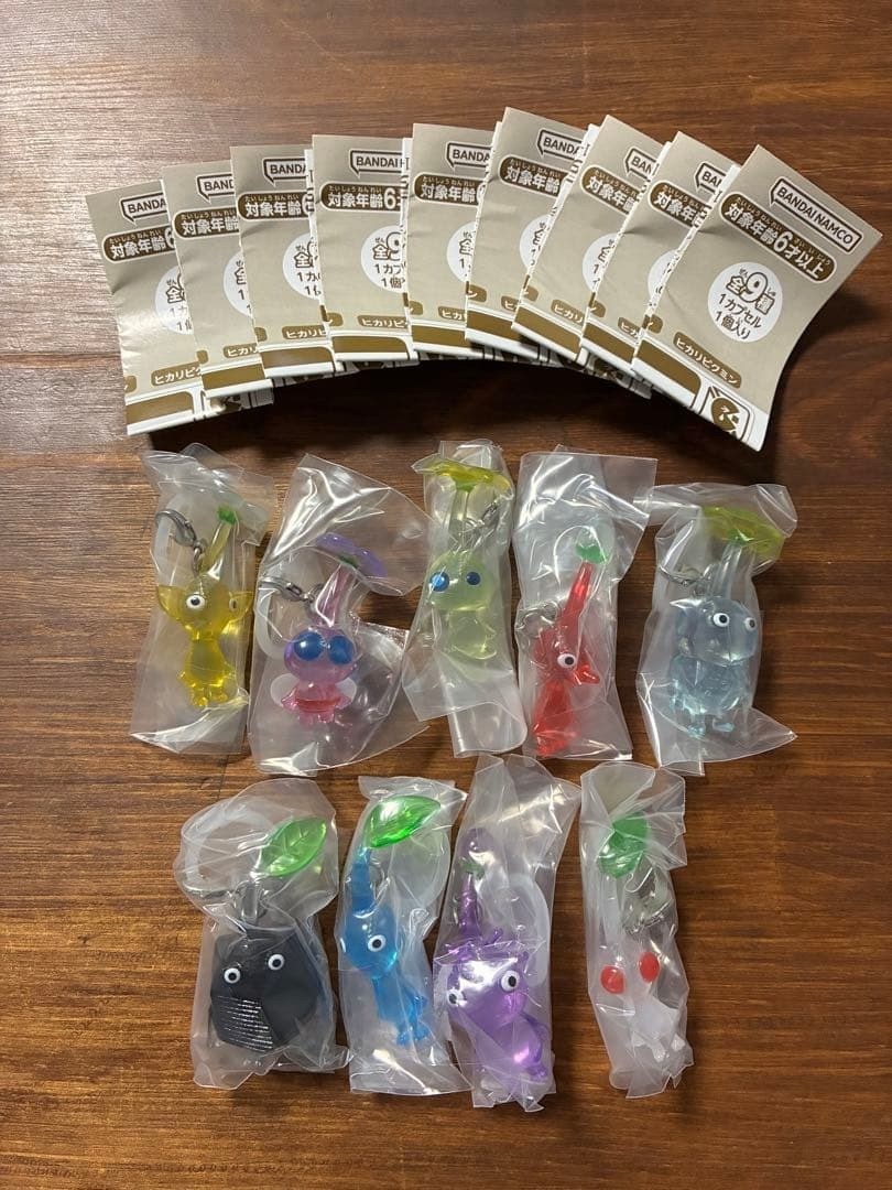 Bandai Pikmin Gashapon Mejirushi Accessory 2 Complete Set of 9 Capsule Toy