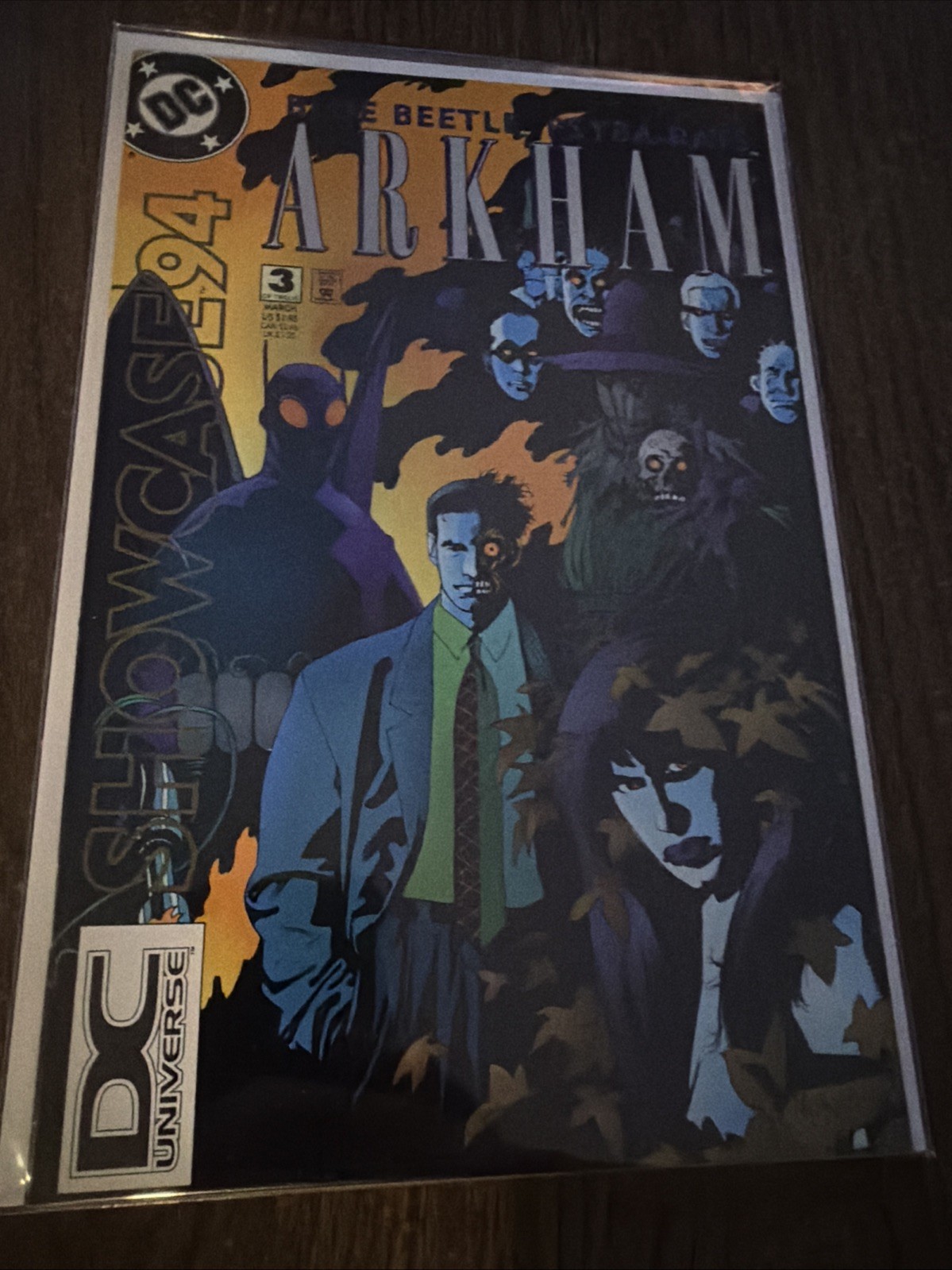 Showcase ‘94 #3  - (1994) DC Universe DCU Logo Variant Rare HTF MIGNOLA COVER