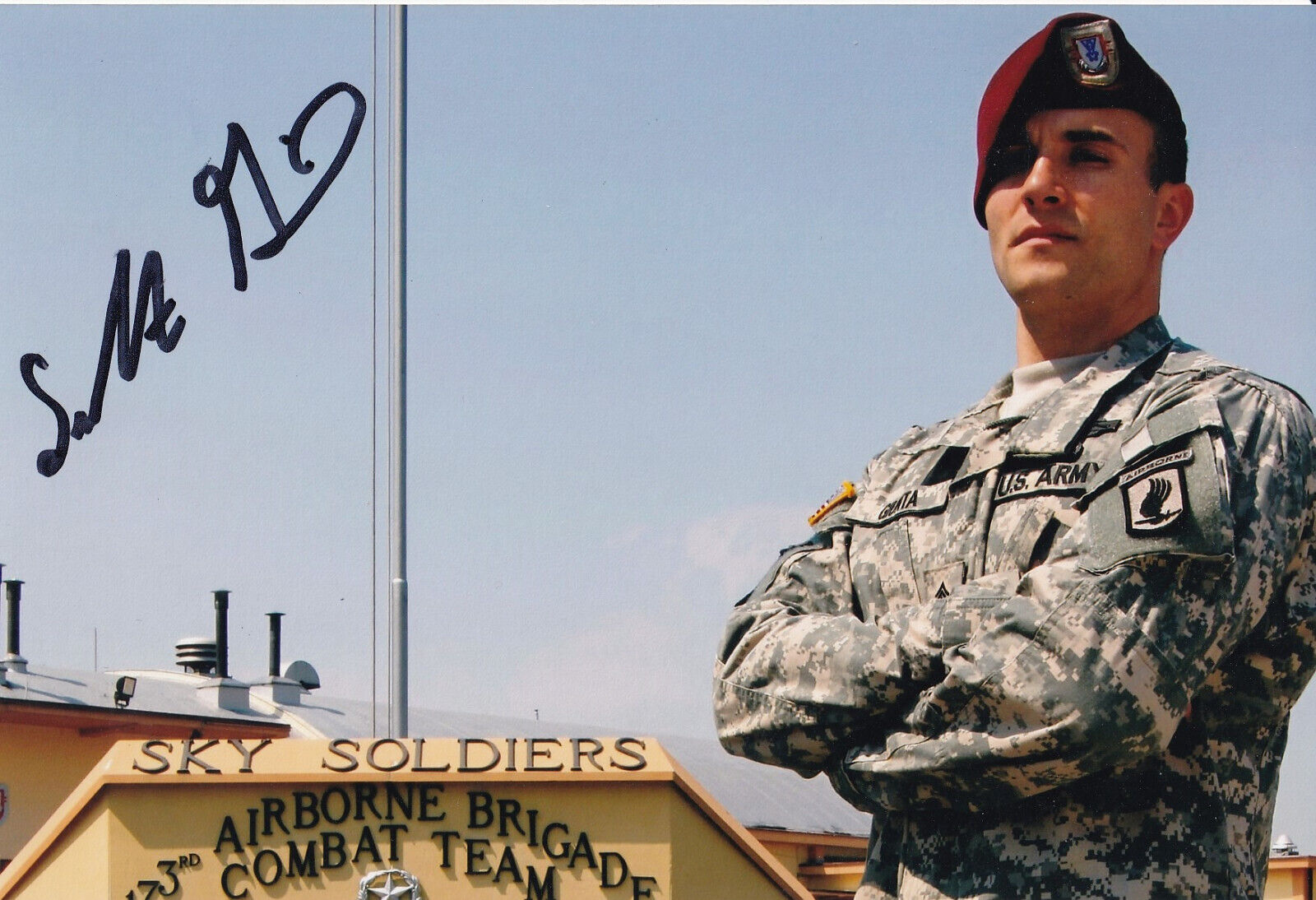 Salvatore Guinta Signed Autographed 4x6 Photo Medal of Honor Korengal Valley