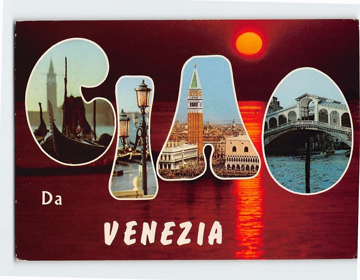 Postcard Scenes & Views Ciao Da Venice Italy