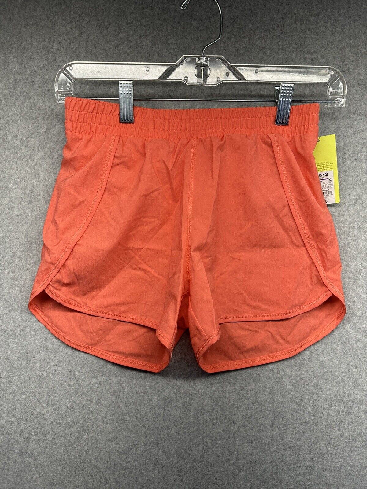All in Motion Teen Girl Running Shorts Size Large (10/12) Coral Lightweight NWT