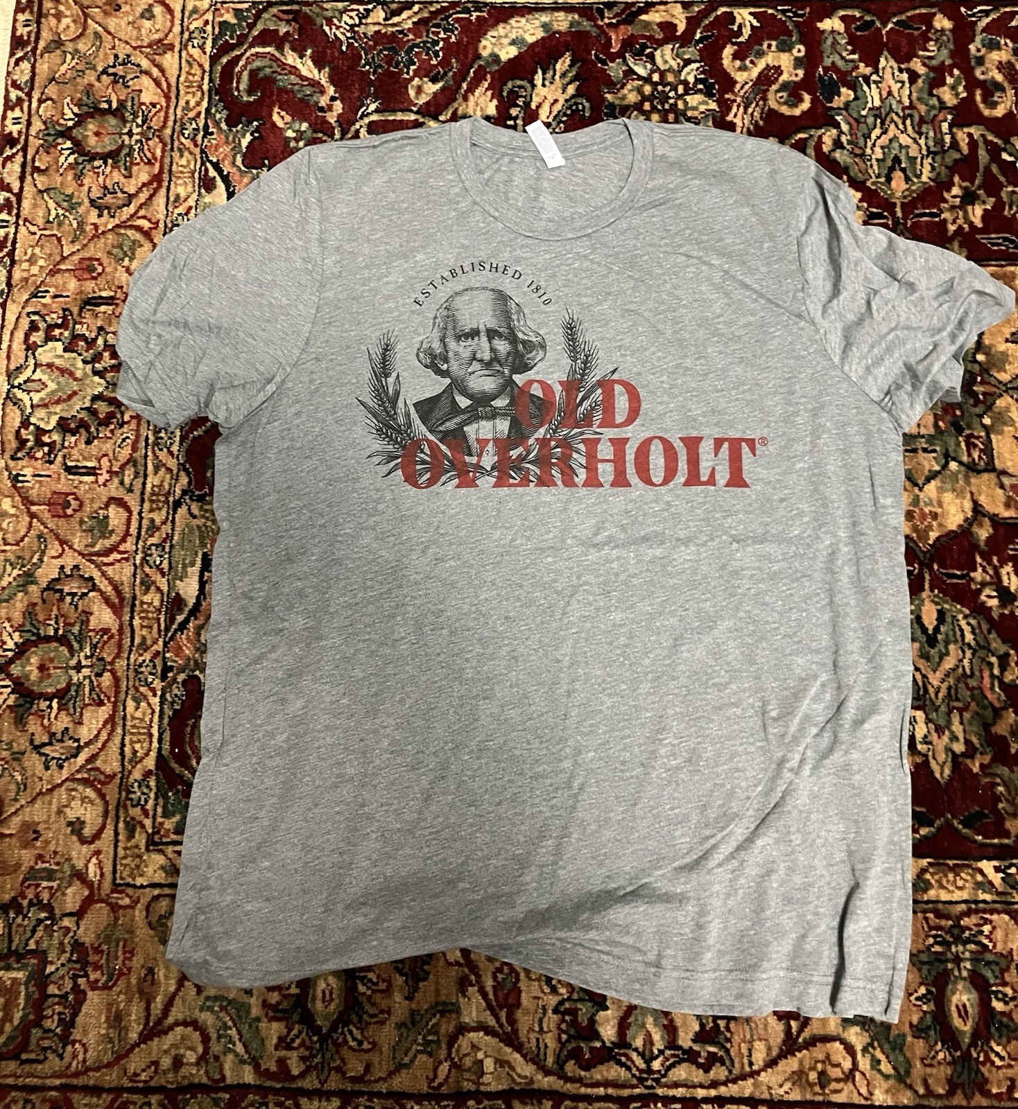 Old Overholt  Whiskey T-Shirt Whisky Med Lg Xl BRAND NEW Bar Liquor Shirt