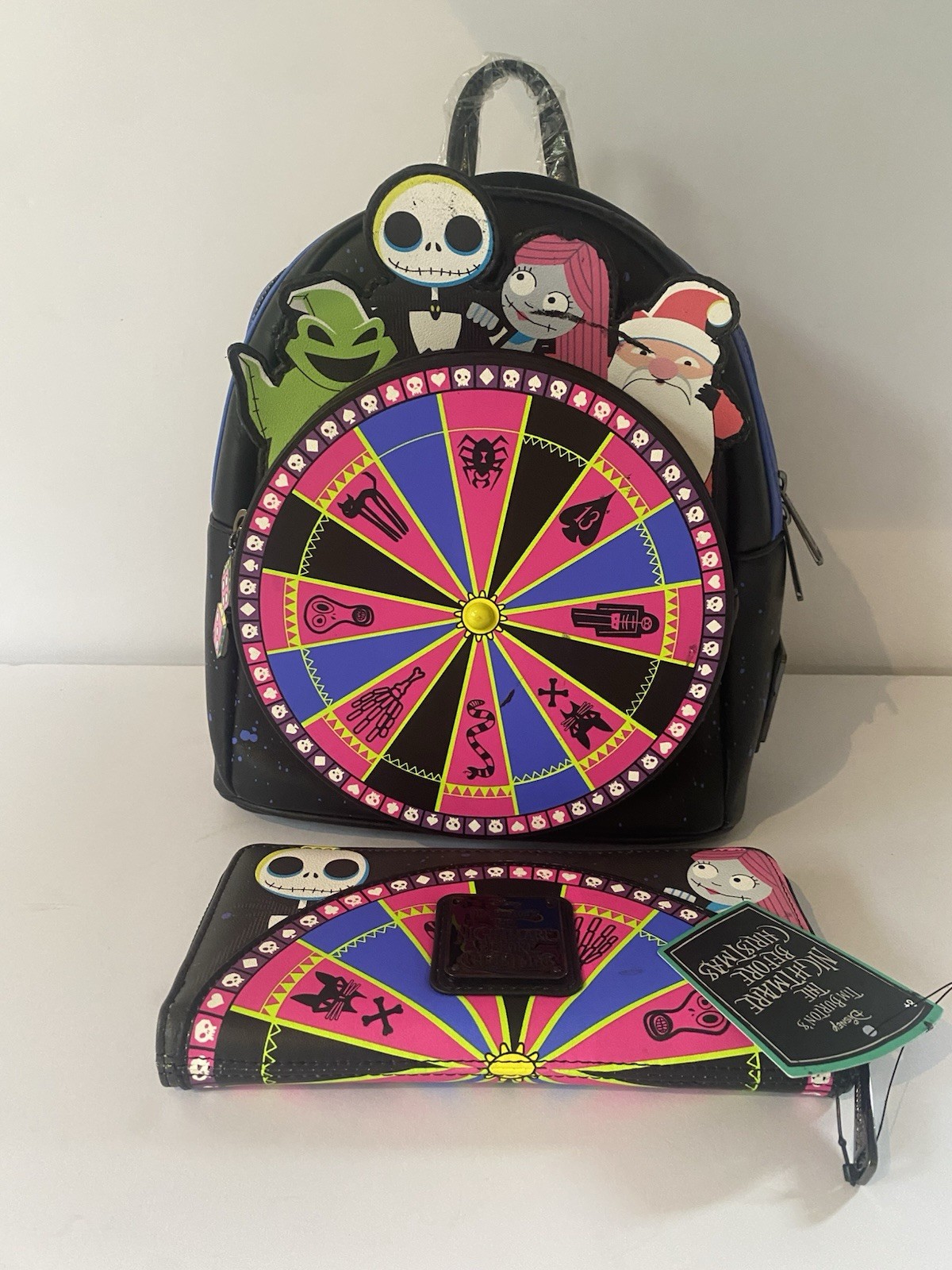 NWT Loungefly Disney The Nightmare Before Christmas Mini Backpack and Wallet Set