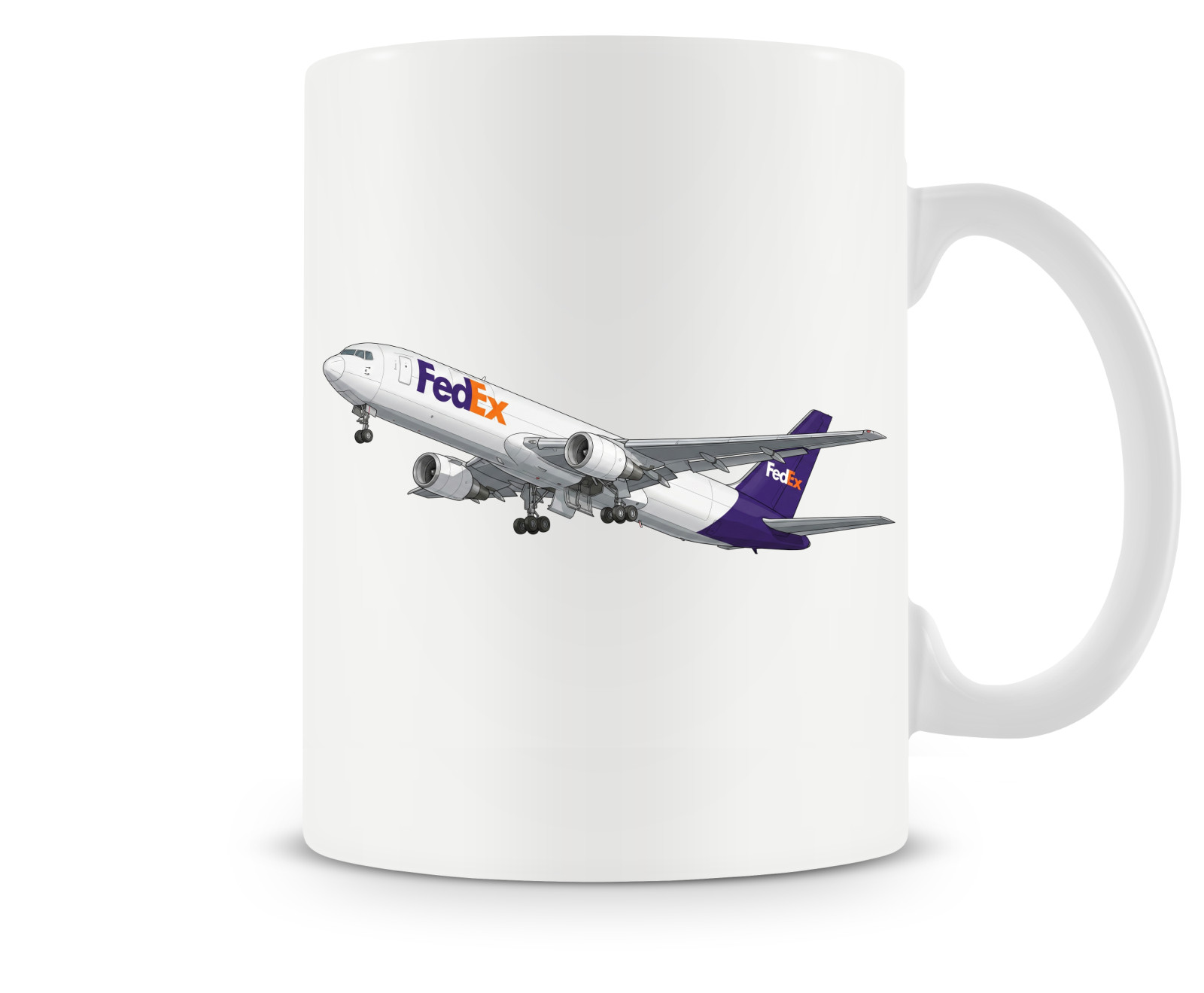 FedEx Boeing 767 Ceramic Coffee Mug - 15oz. FedEx Boeing 767 Ceramic Coffee Mug - 15oz.