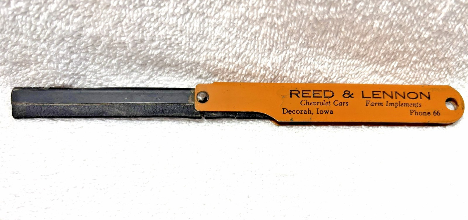 Vintage Windshield Squeegee, Read & Lennon, Chevrolet Cars, Decorah, IA