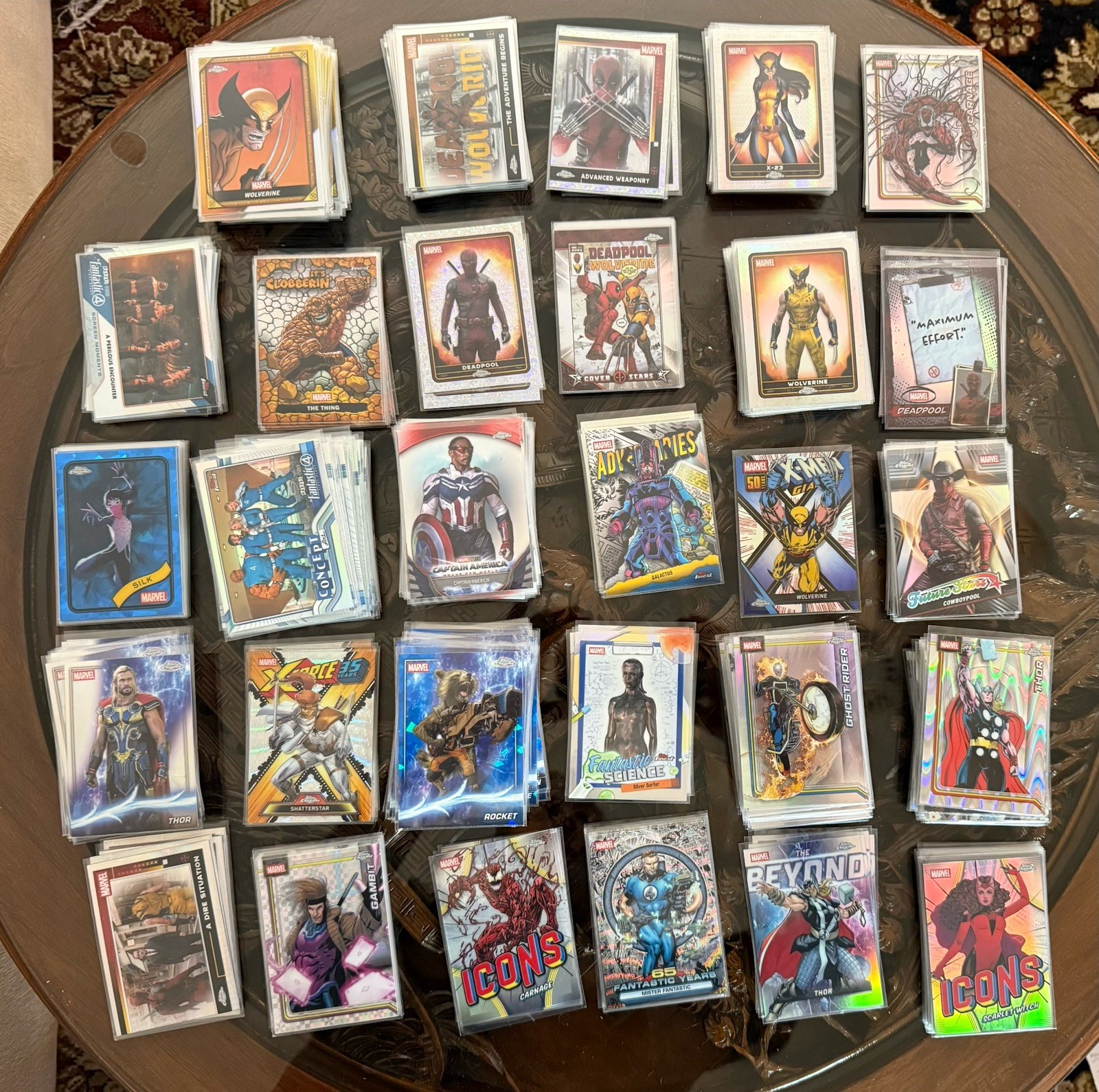 2024 2025 2026 Topps Marvel 425+ Card Lot (Sapphire/Refractors/Inserts)