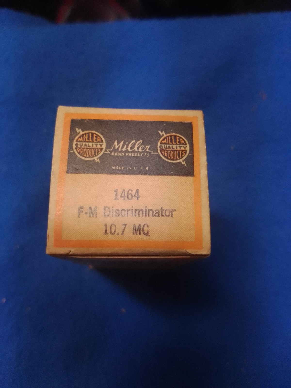 JW MILLER 1464 10.7 MHz DISCRIMINATOR TRANSFORMER  f/ FM RECEIVER - NOS