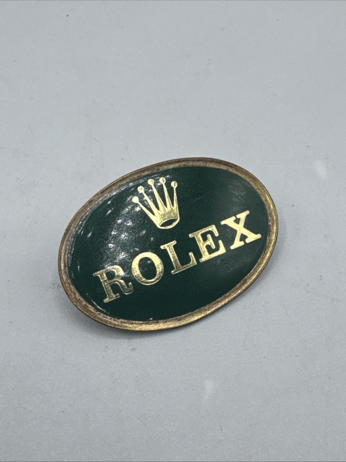 Rolex Watch Green Pin Vintage