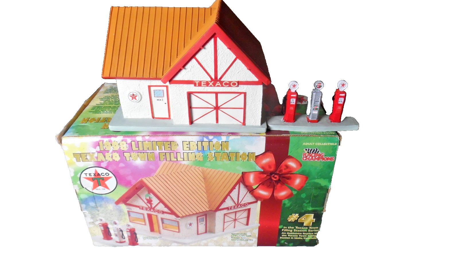 Racing Champions 09489T Texaco Town Porcelian Town Filling Station LTD Ed/New