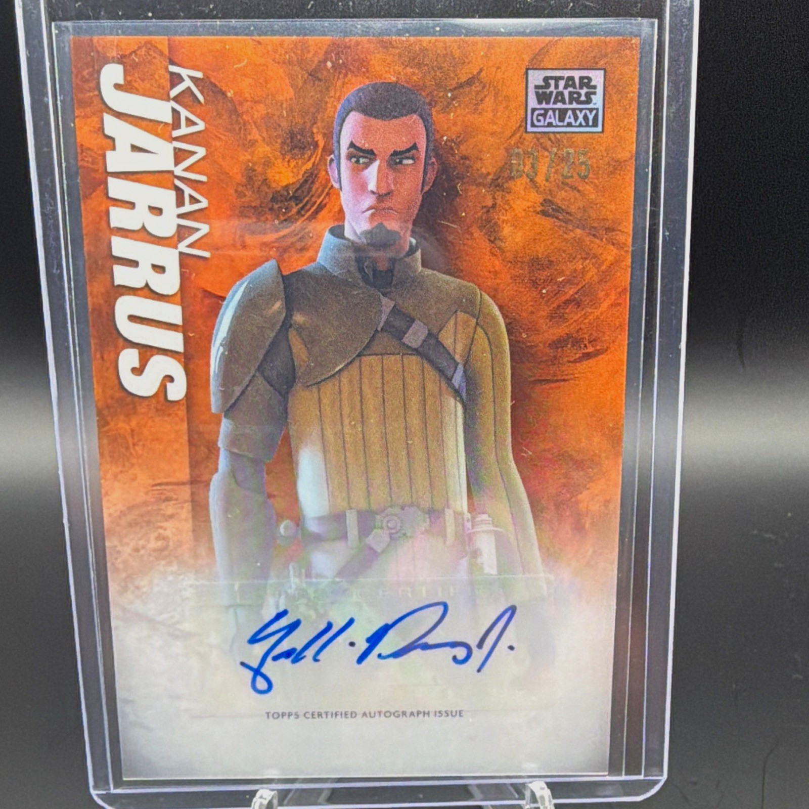 Topps 2026 Star Wars Chrome Galaxy Kanan Jarrus GA-FP Auto /25 Prinze Jr.
