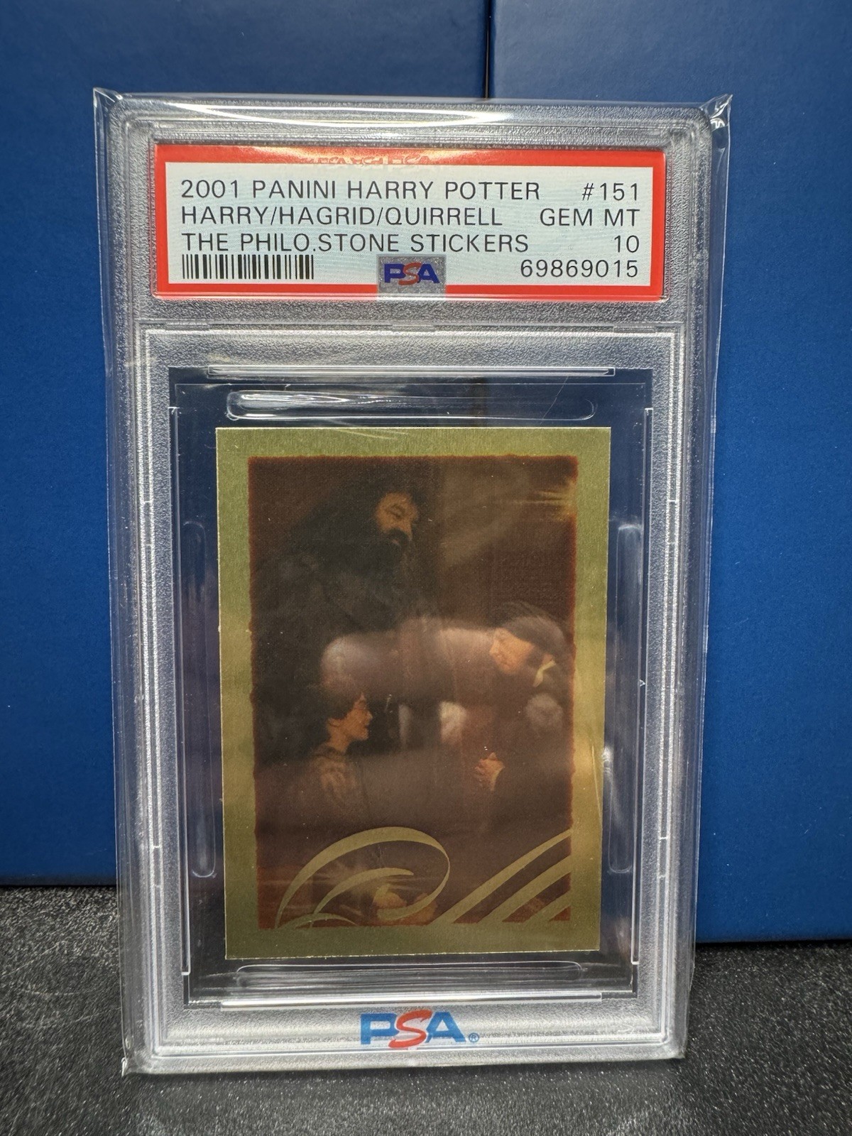 2001 Panini Harry Potter & The Philosopher’s Stone Sticker 151 Hag Qurl PSA 10