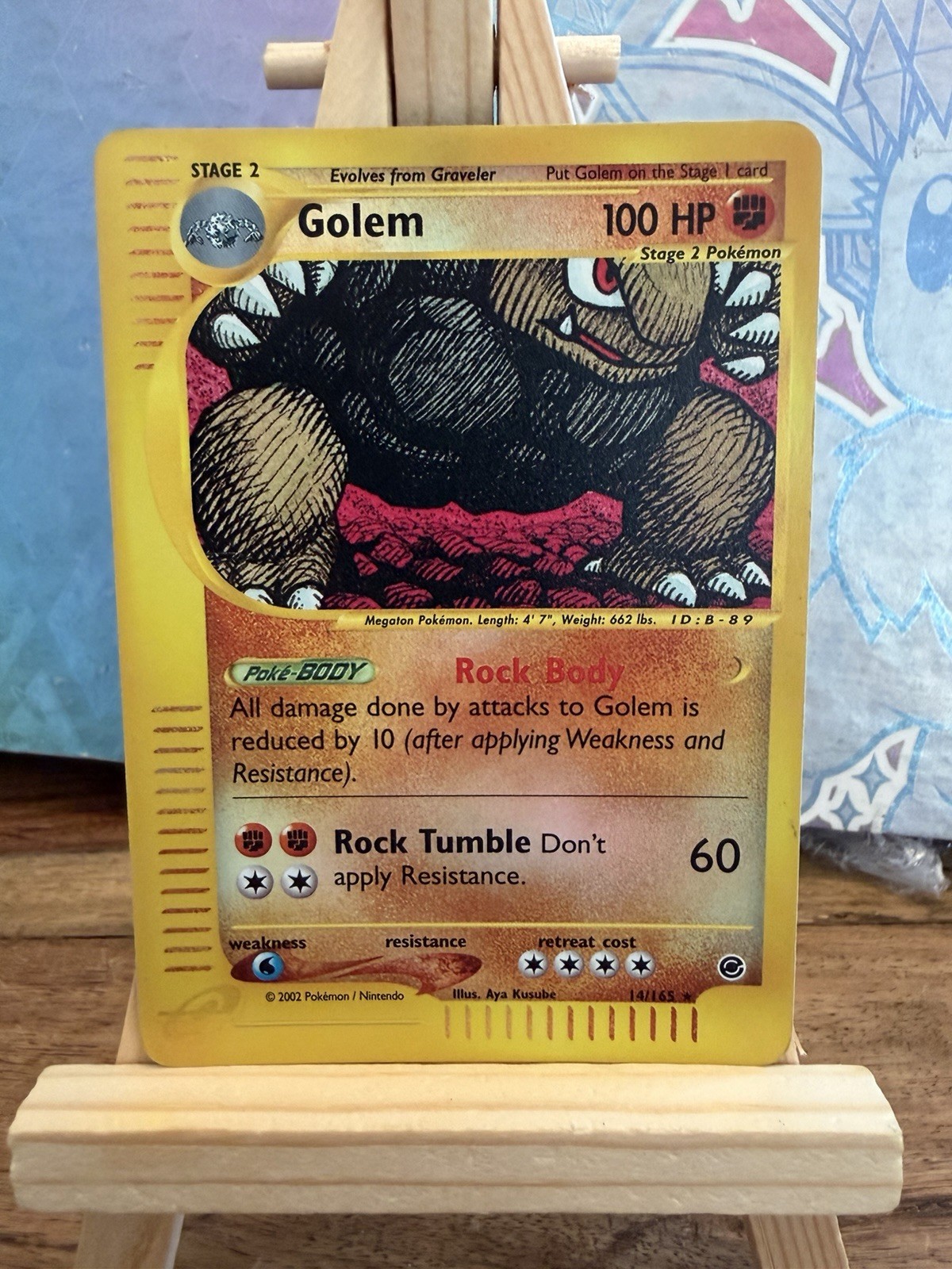 Golem (14) Reverse Holo Holo Rare Expedition 14/165 NM/LP