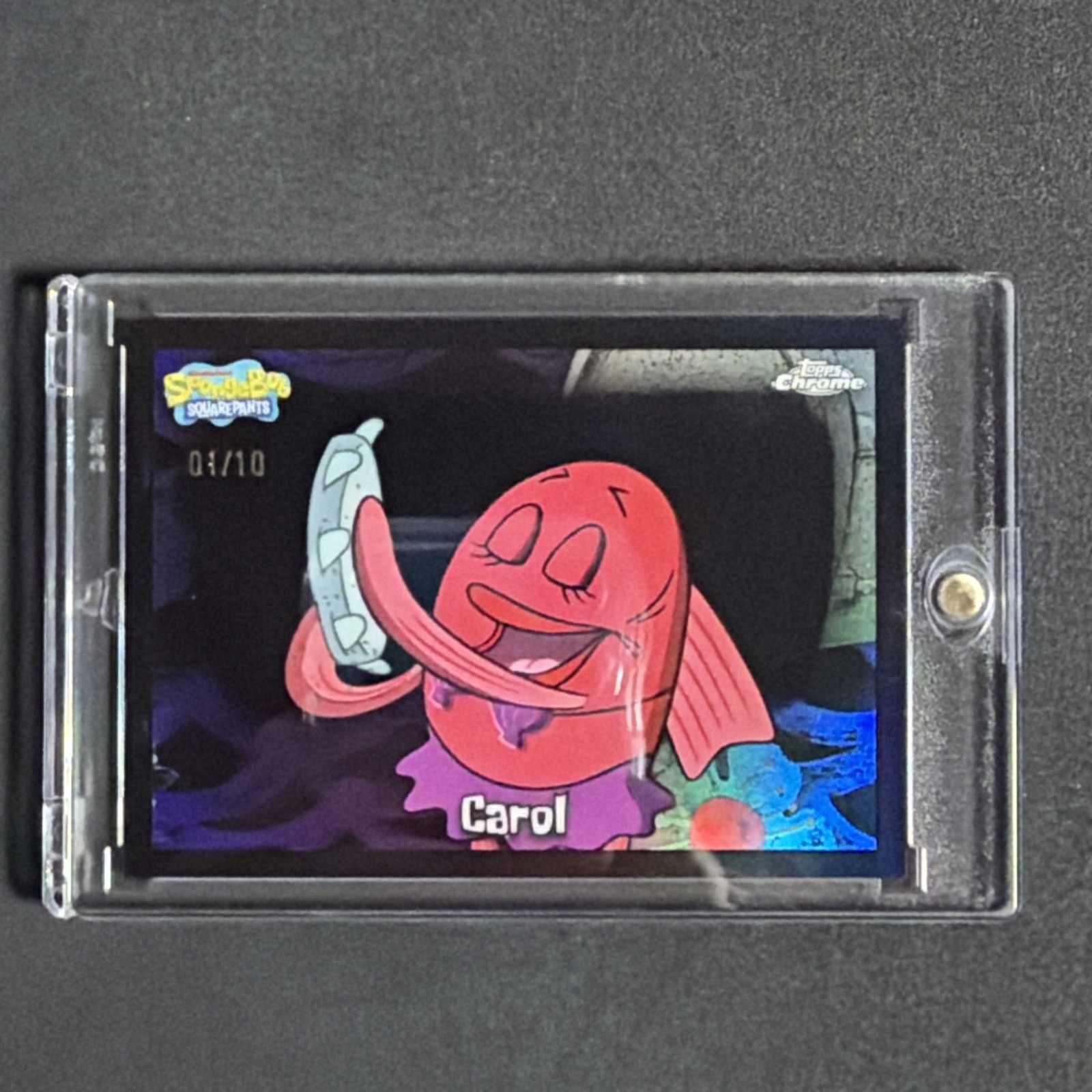 Carol 2025 Topps Chrome SpongeBob Black Refractor #1/10