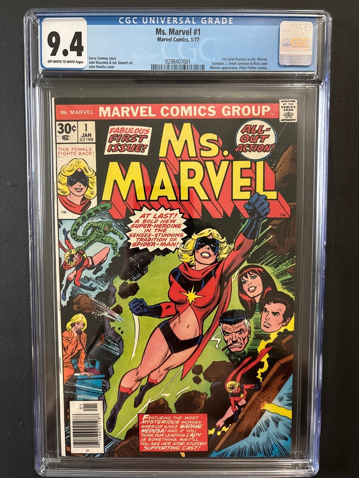 Ms. Marvel #1 CGC 9.4 - First Ms. Marvel