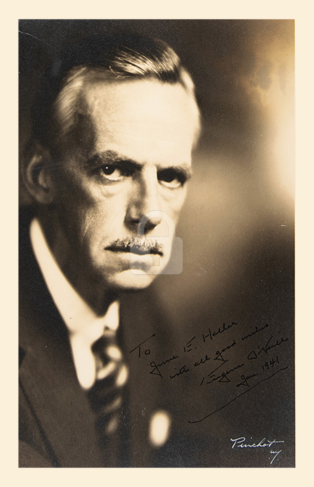 Eugene O\'Neill Signed Autograph RPPC Photo Postcard COPY