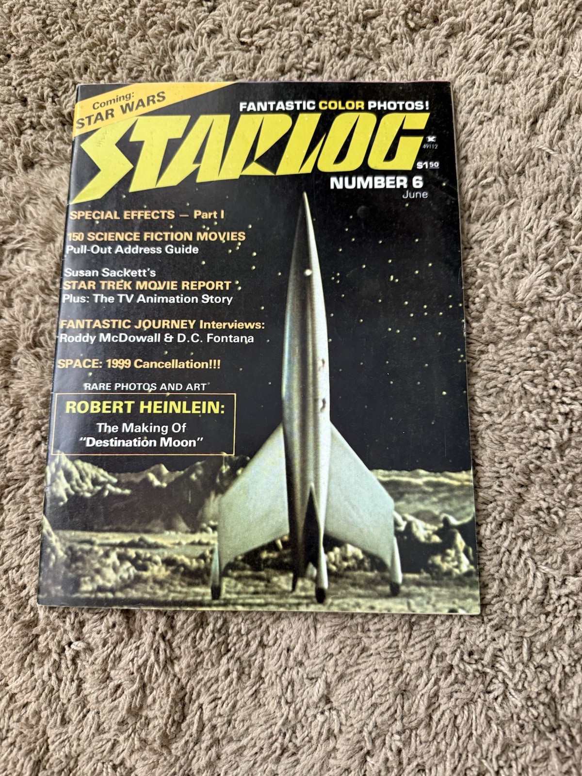 Vintage 1976 Starlog Magazine 1st Ever Star Wars Mention RARE VG+ 