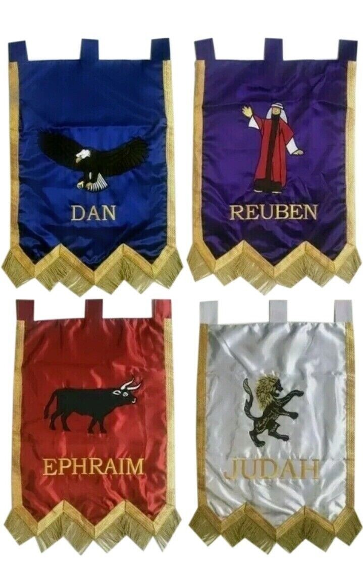 Masonic Royal Arch Veil Banners - Masonry Chapter Banners 4 pcs Set (RAMVB-SET)