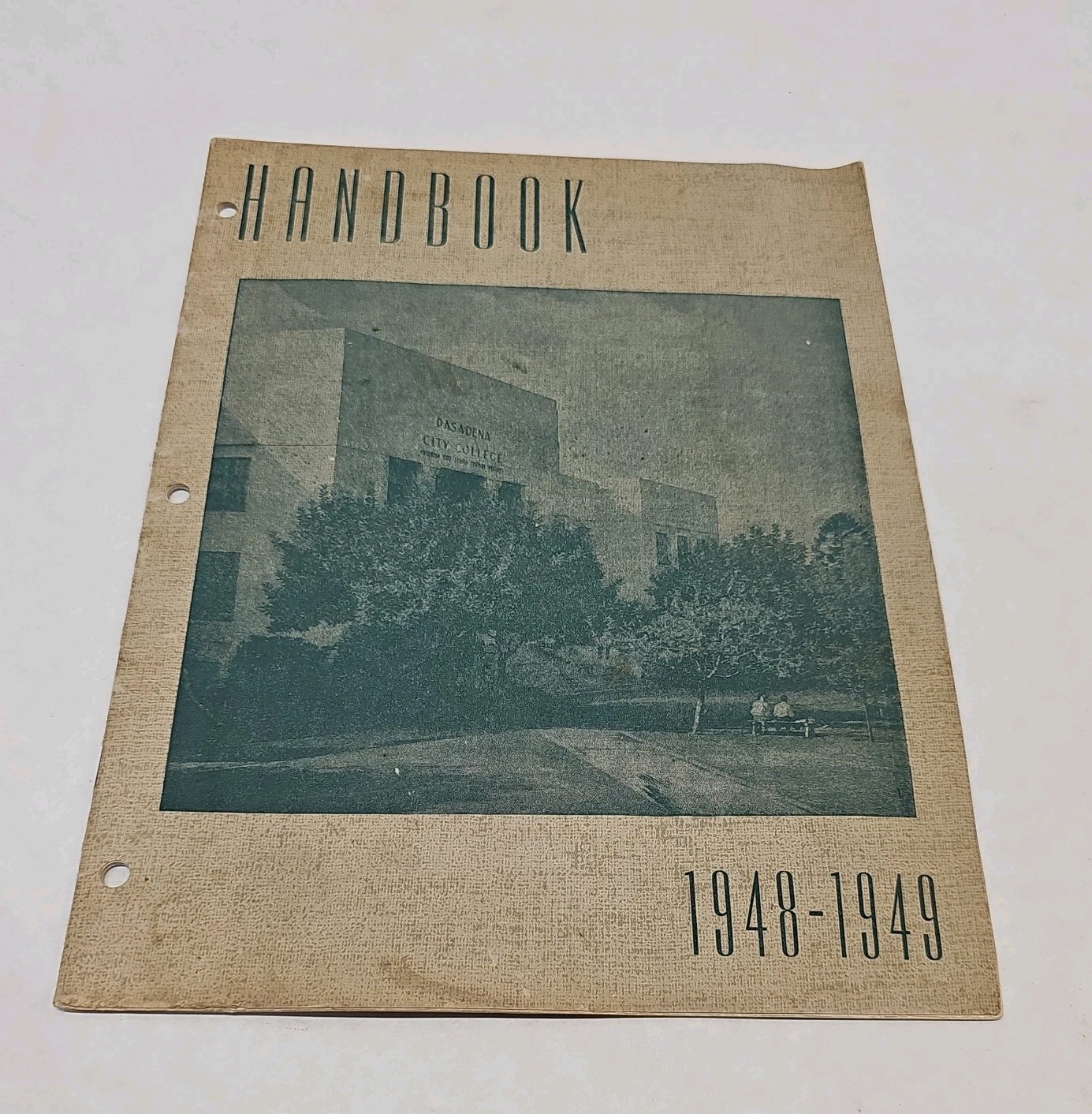 Vintage Pasadena Jr College (Pasadena City College) 1948-49  Student Handbook 