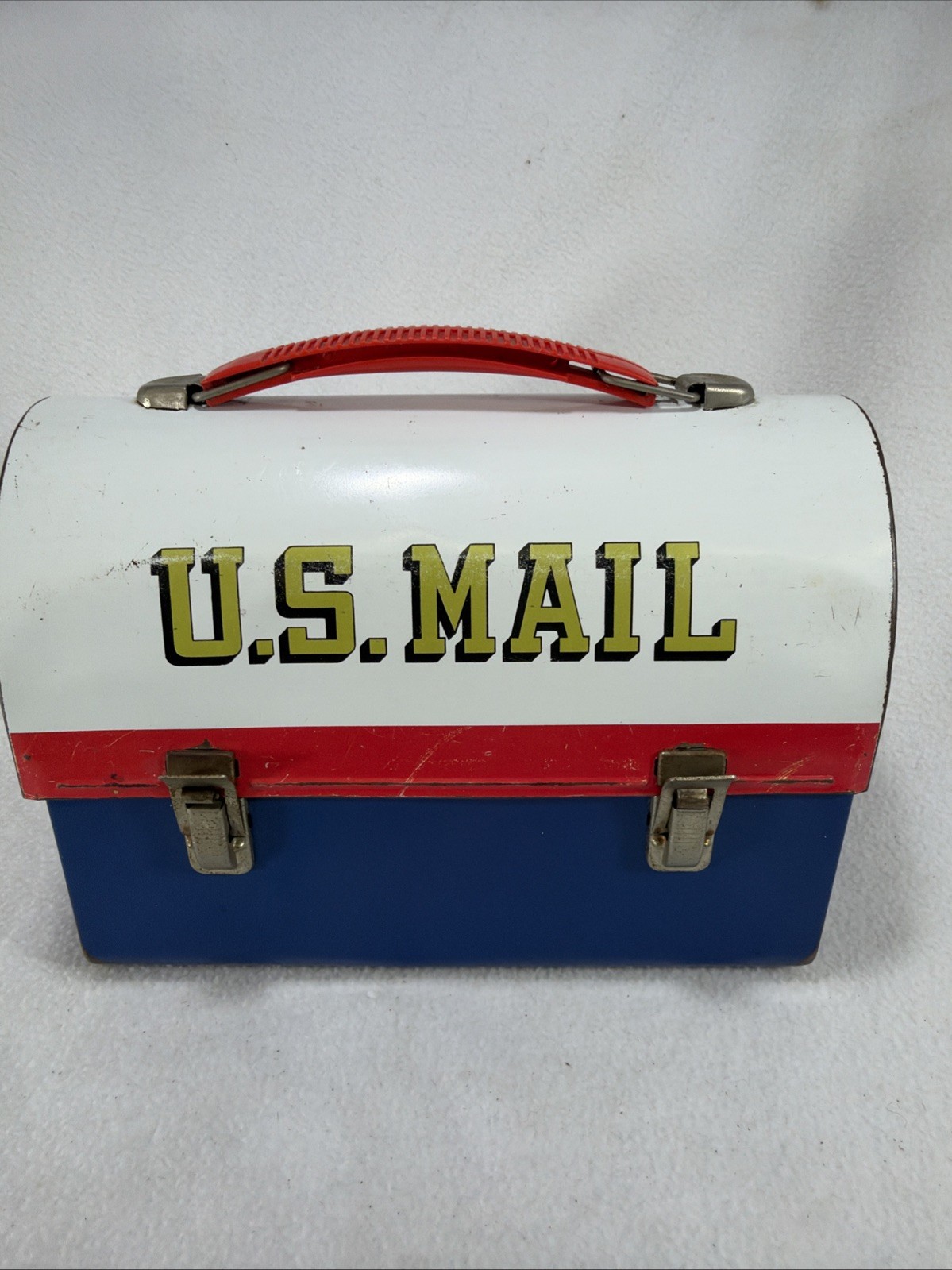 Vintage 1960’s Aladdin U.S. Mail USPS Zip Code Metal Lunch Box (no Thermos)