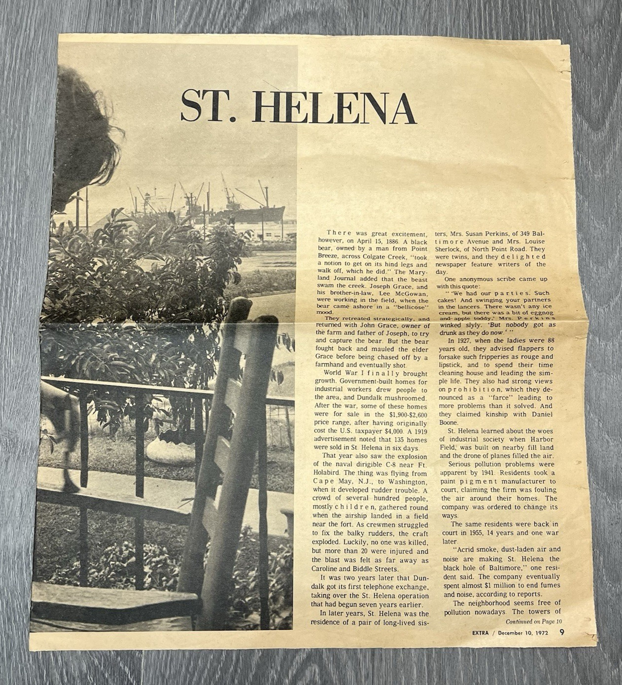 Vintage December 10 1972 St. Helena Newspaper GE Goodyear Ads Local History