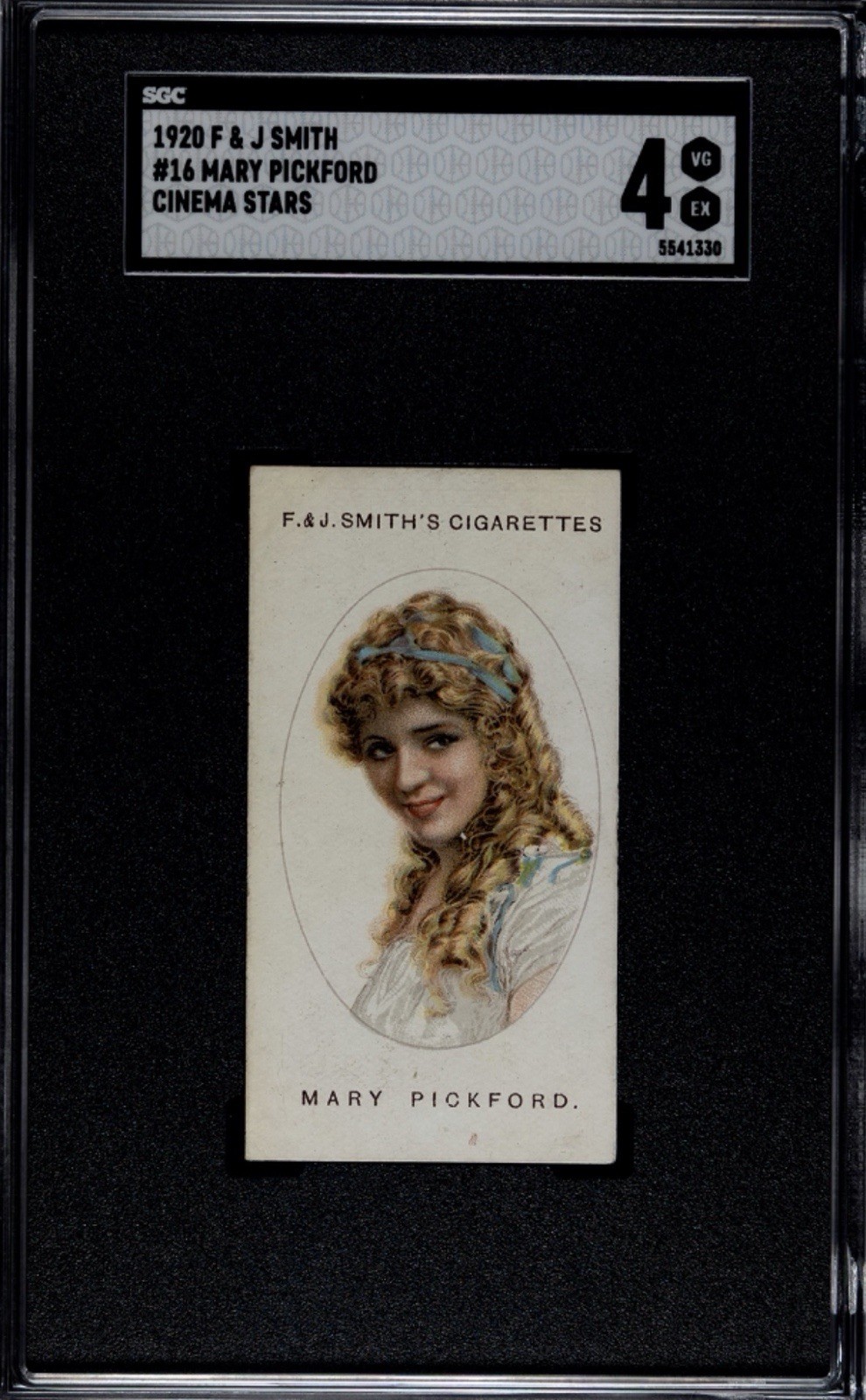 1920 F & J Smith #16 Mary Pickford SGC 4 Cinema Stars Prewar Series Of 25