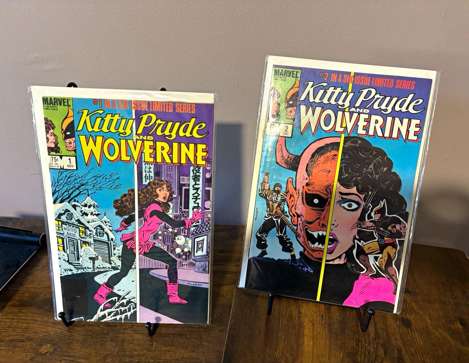 Marvel Kitty Pryde and Wolverine Lot #1-2 (1984) Claremont Wolverine vf-nm