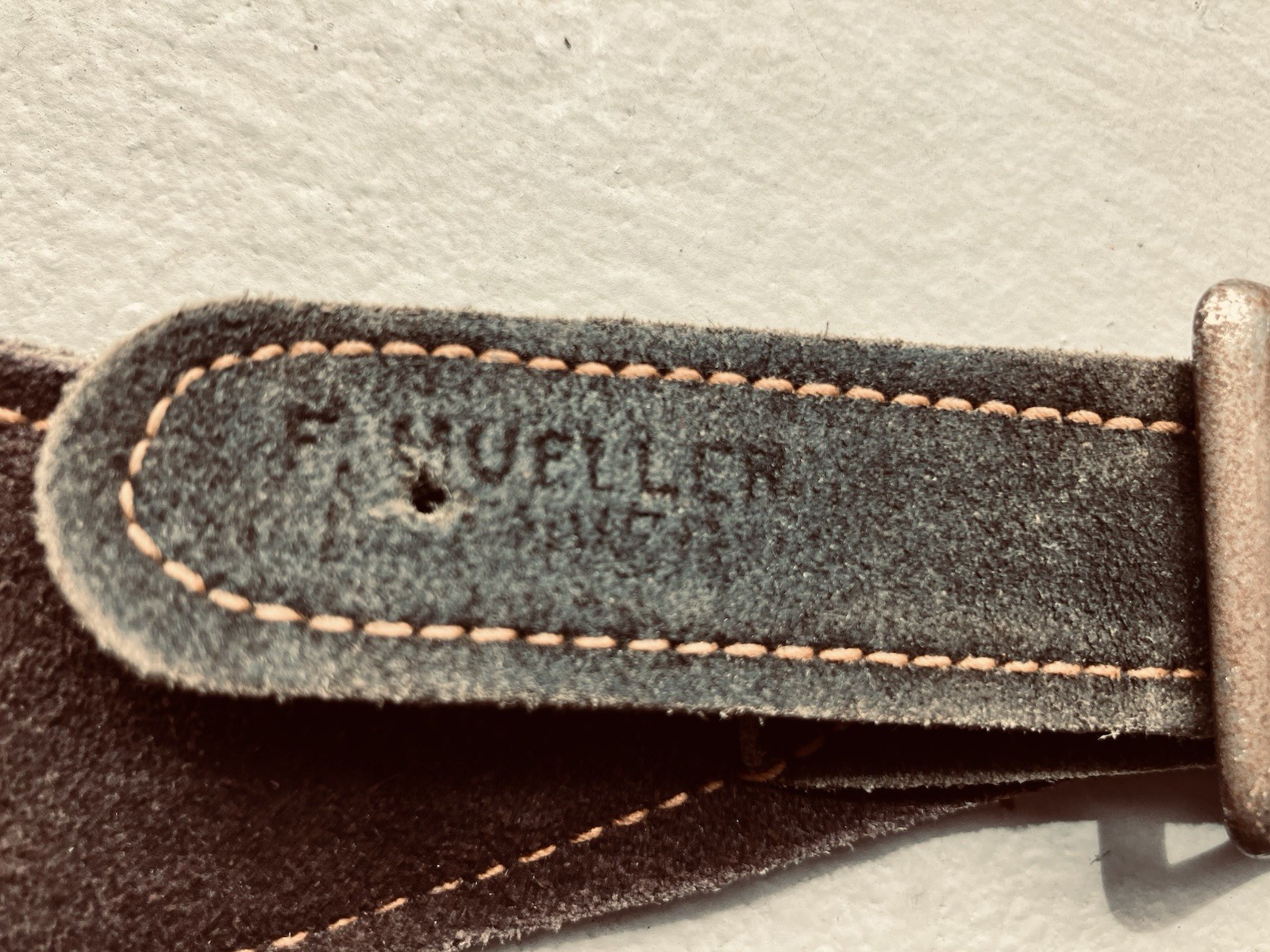 Quality Western Ranch CHAPS Heavy  Roughout suede Rare by BY F. MUELLER Old Pair