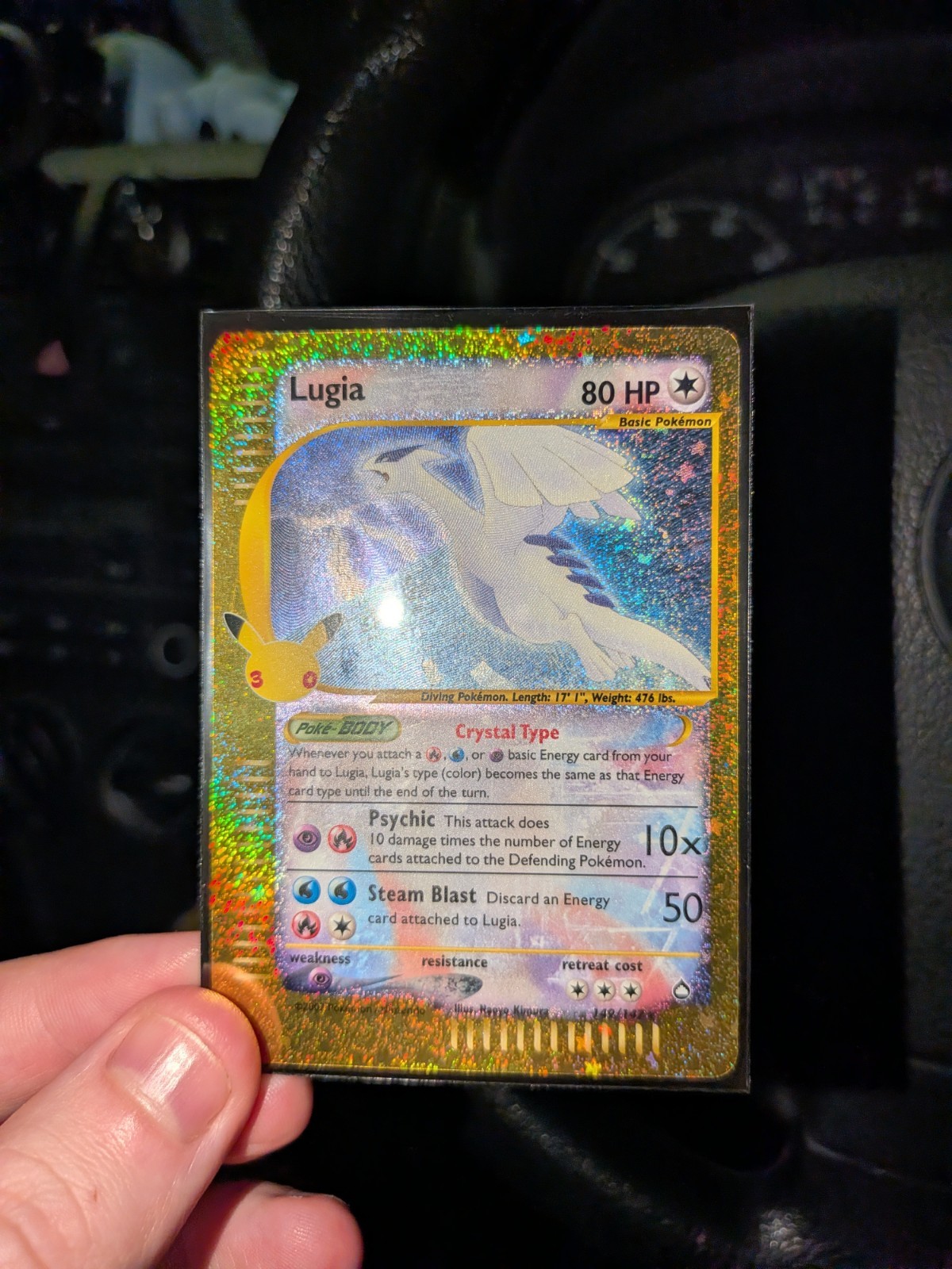 30th Anniversary Pokémon TCG Crystal Lugia 149/147 Aquapolis Holo Rare English