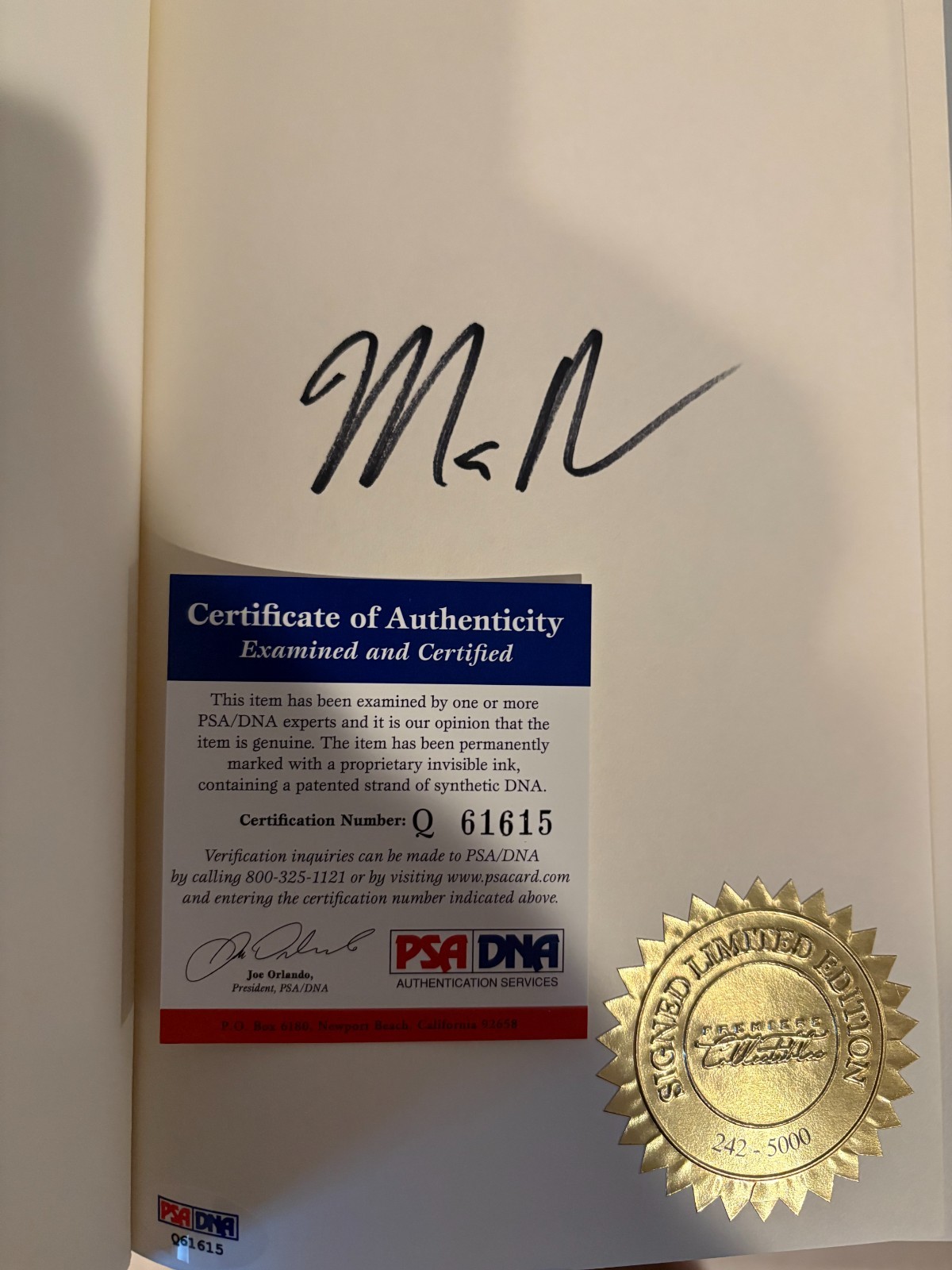Marco Rubio An American Son Signed Limited 1st Edition PSA DNA