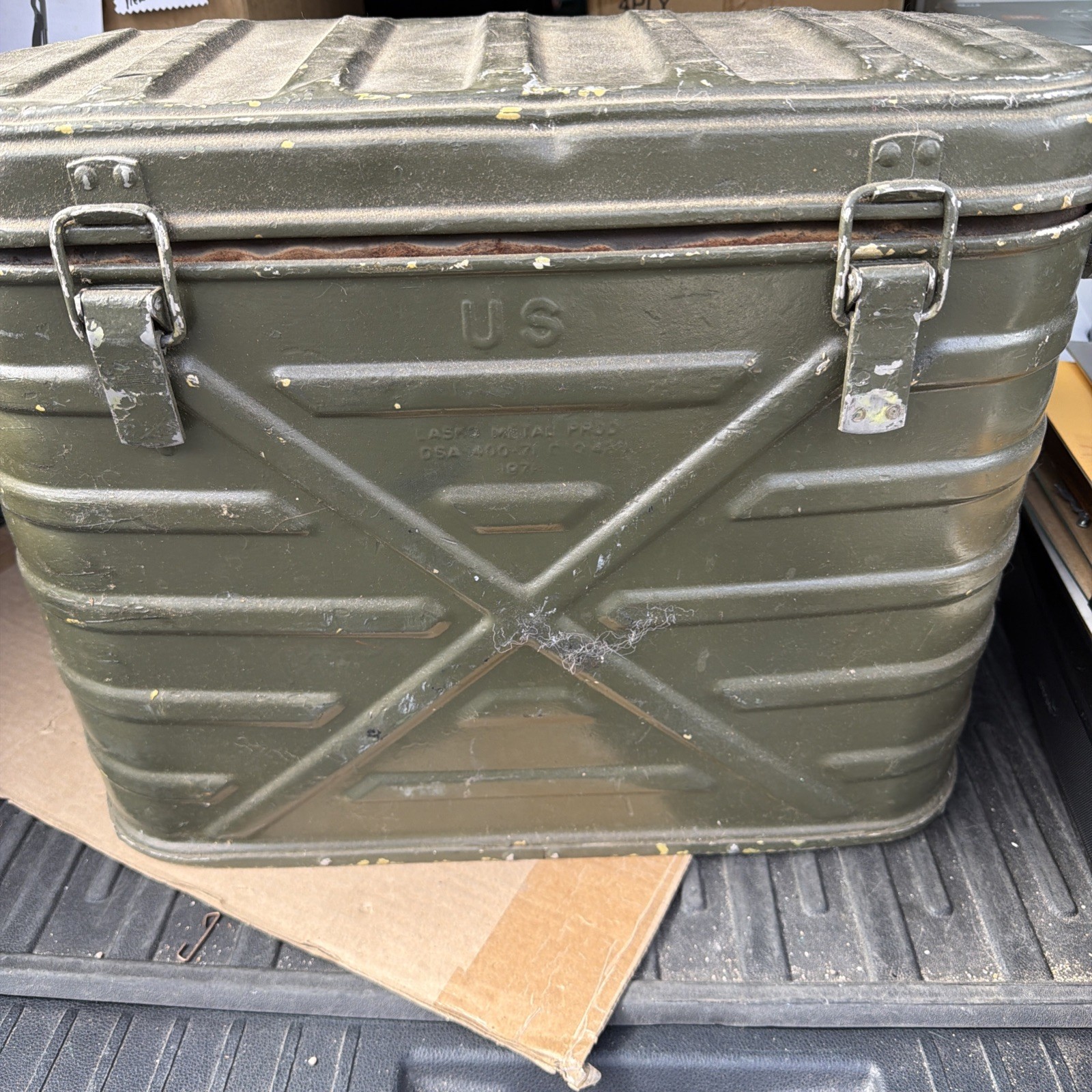 Vintage 1962 US Military Army Mermite Insulated Food Storage Cooler Complete