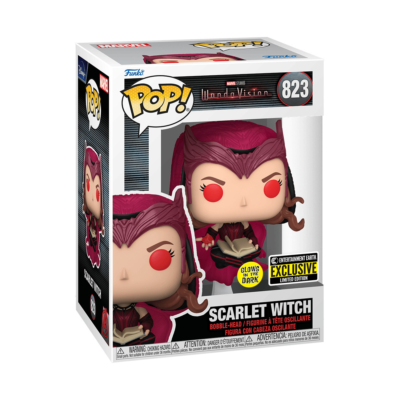 Funko Pop Marvel: WandaVision - Scarlet Witch #823 Glow-in-the-Dark Entertainme