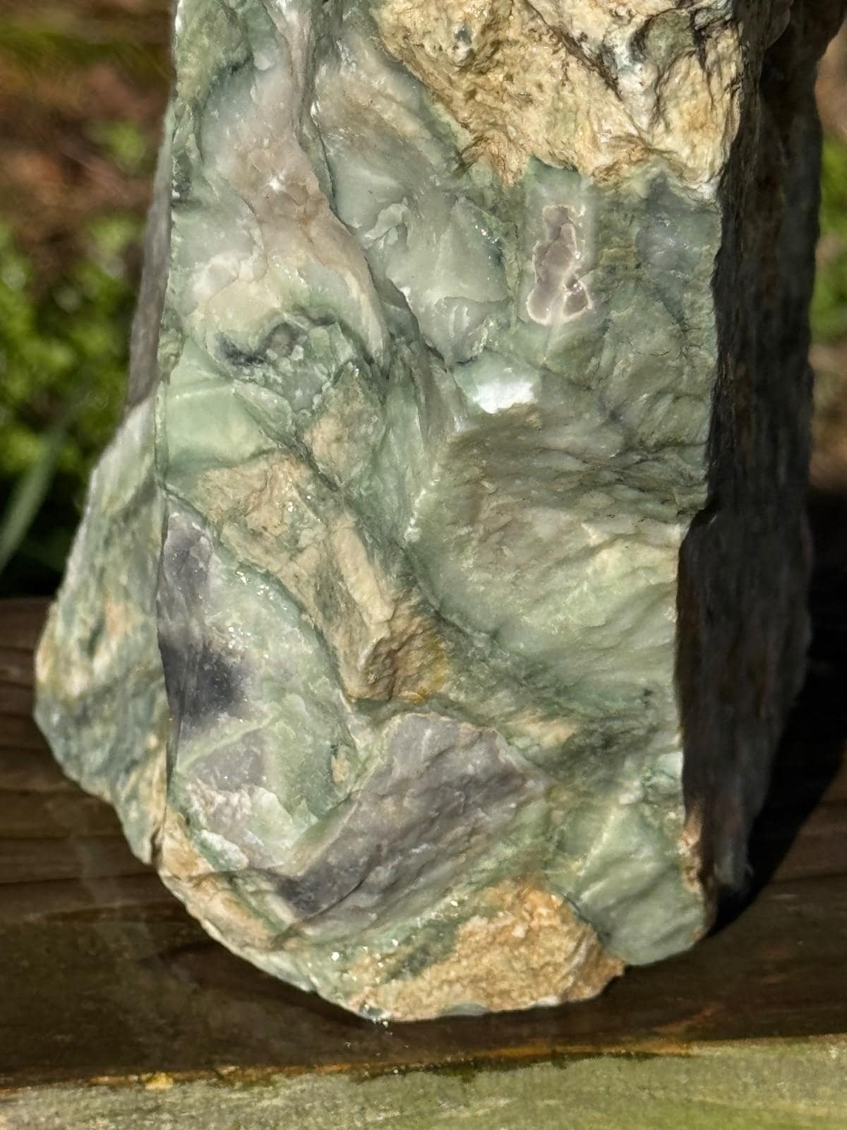 Sale RARE Tri Color Marble Rough Rock ( Verde Antique ) from Victorville CA