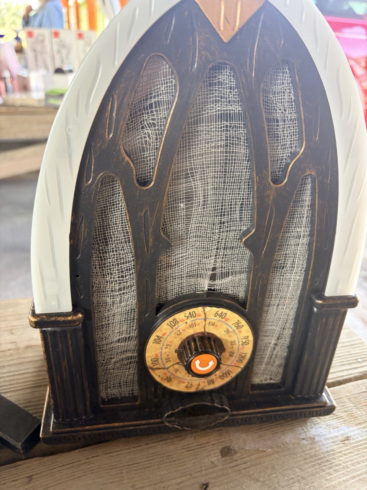 Gemmy R.I.P. Ghoul-Tone Haunted Light Up Musical Talking Halloween Vintage Radio Gemmy R.I.P. Ghoul-Tone Haunted Light Up Musical Talking Halloween Vintage Radio