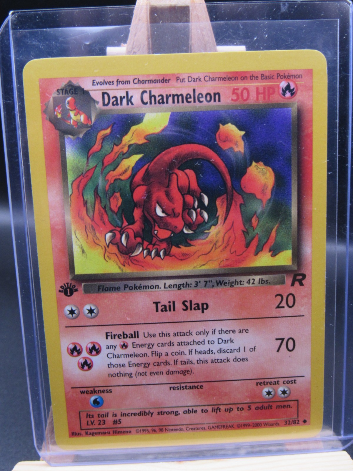 1st EDITION Dark Charmeleon 32/82 Team Rocket Vintage 1999 Pokémon LP