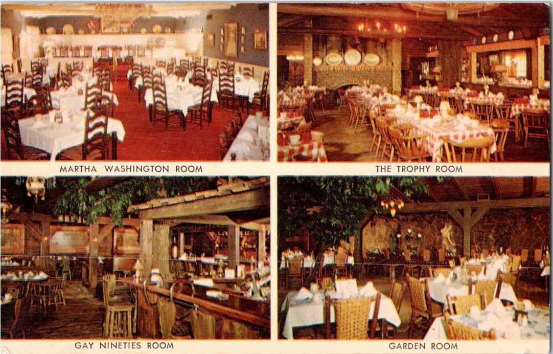 Wagon Wheel Rockton Illinois Postcard - 4 Rooms Curteichcolor 1968