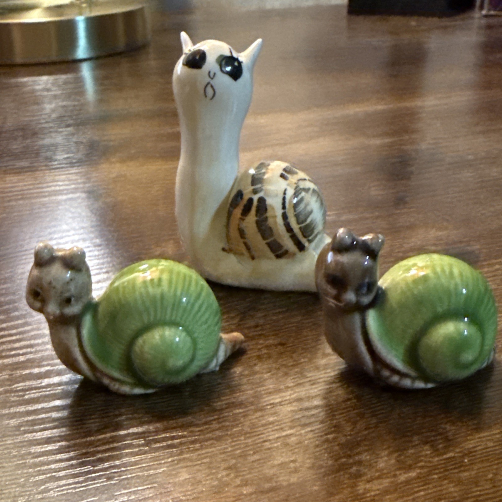 Vintage Anthropomorphic Snails 3 Mini Figurines 1”-2.5 inches Vintage Anthropomorphic Snails 3 Mini Figurines 1”-2.5 inches