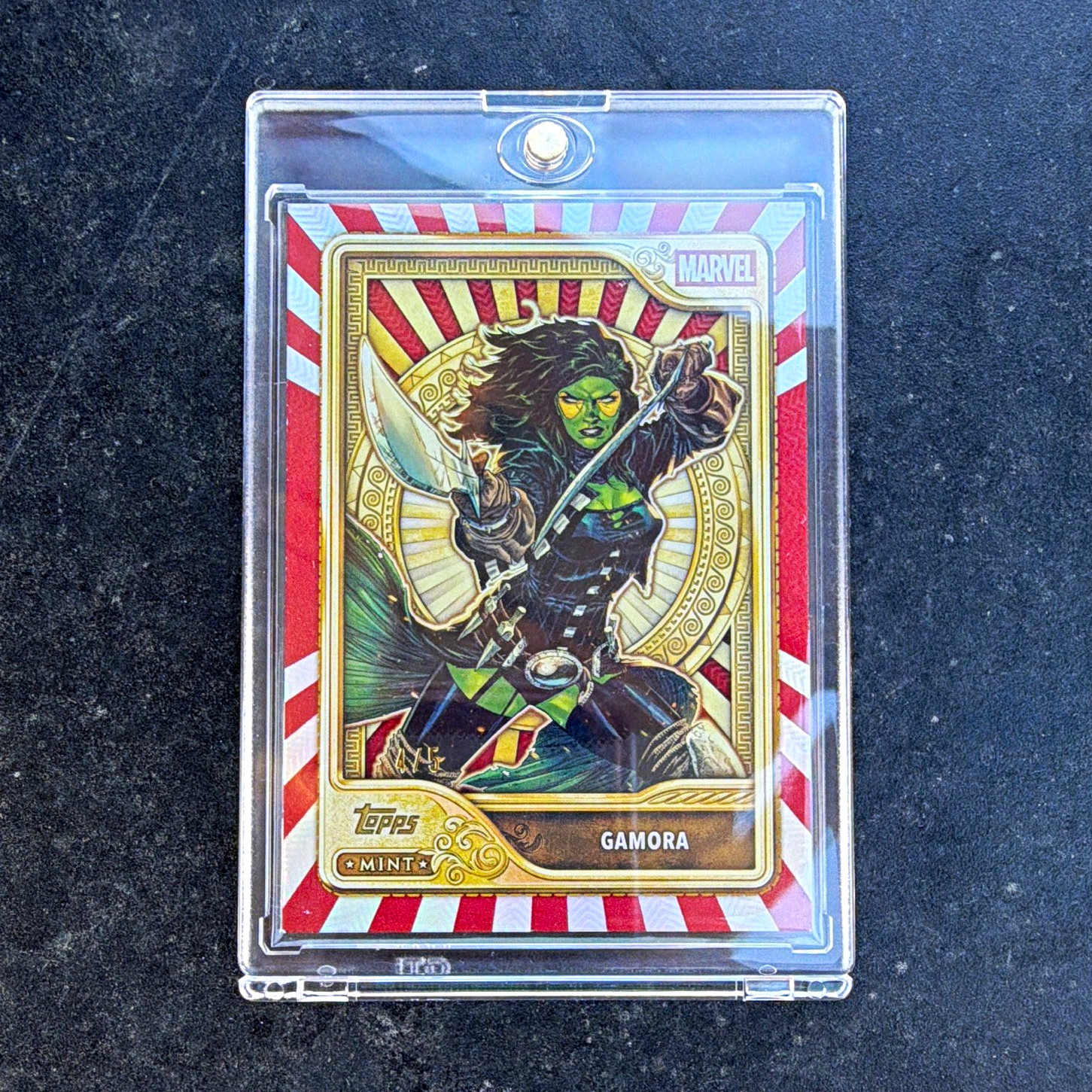 Topps 2026 Mint Marvel Gold Card #83 Gamora Non-Sport Trading Card 4/5 SSP