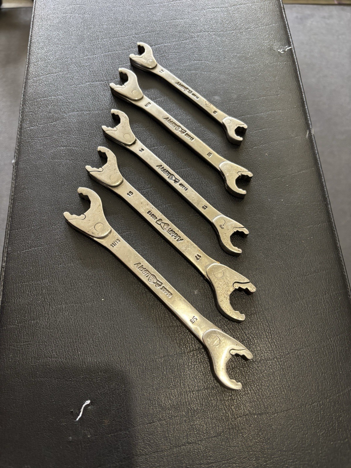 Vintage 5 Piece A&S Tools Double Open End Alden Wrench Set SAE And Metric Vintage 5 Piece A&S Tools Double Open End Alden Wrench Set SAE And Metric