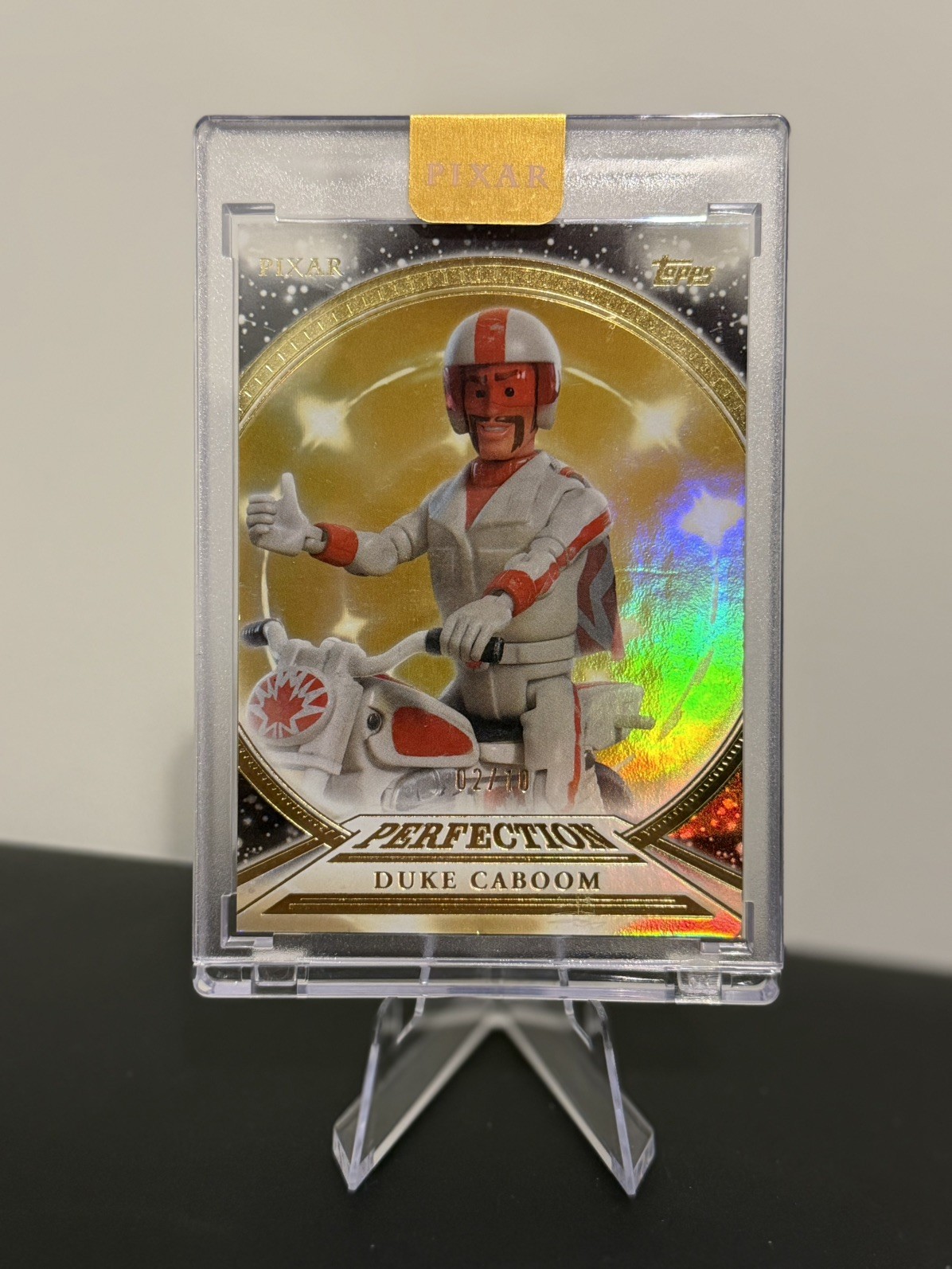 Topps 2025 Disney Pixar Toy Story Duke Caboom Perfection PP-82 02/10