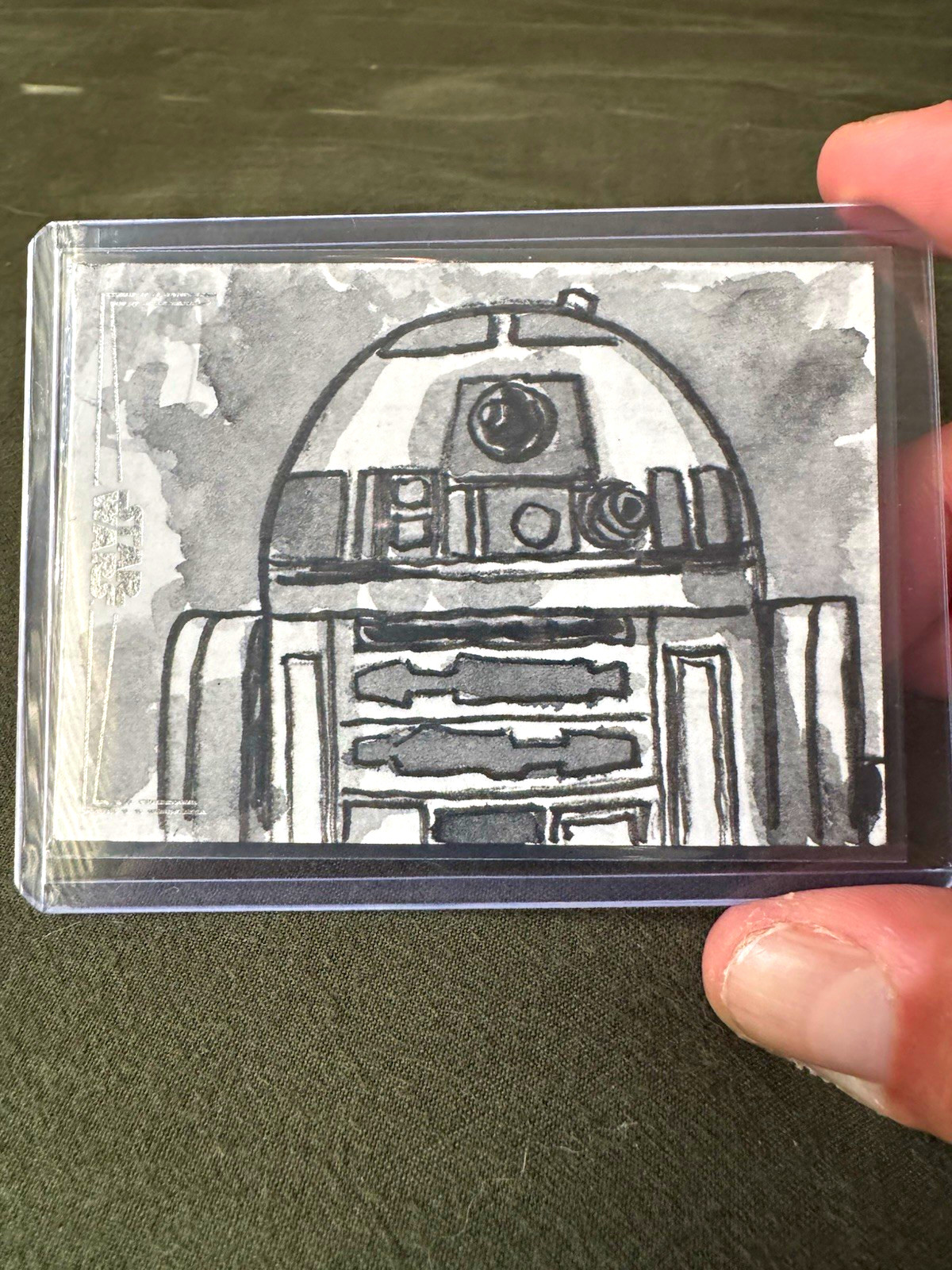 2026 Topps Star Wars Sketch Card R2-D2 Dan Gorman Signed Auto 1/1