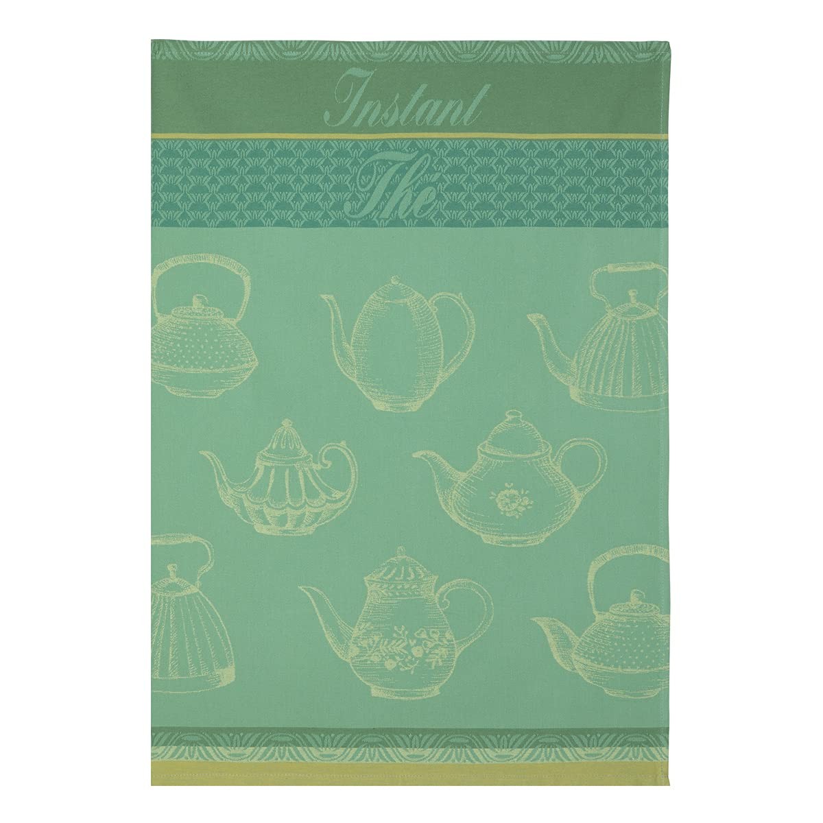 Coucke French Cotton Jacquard Towel, Instant Tea, 20-Inches,Towels & Dishcloths