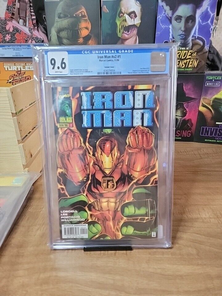 IRON MAN #1 FIRST PRINT MARVEL COMICS (1996) VARIANT COVER AVENGERS JIM LEE