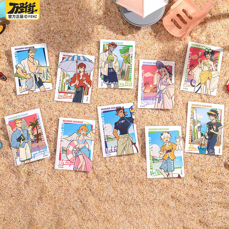 All Saints Street OFFICIAL summer themed photocards ($5/character , $46/set)