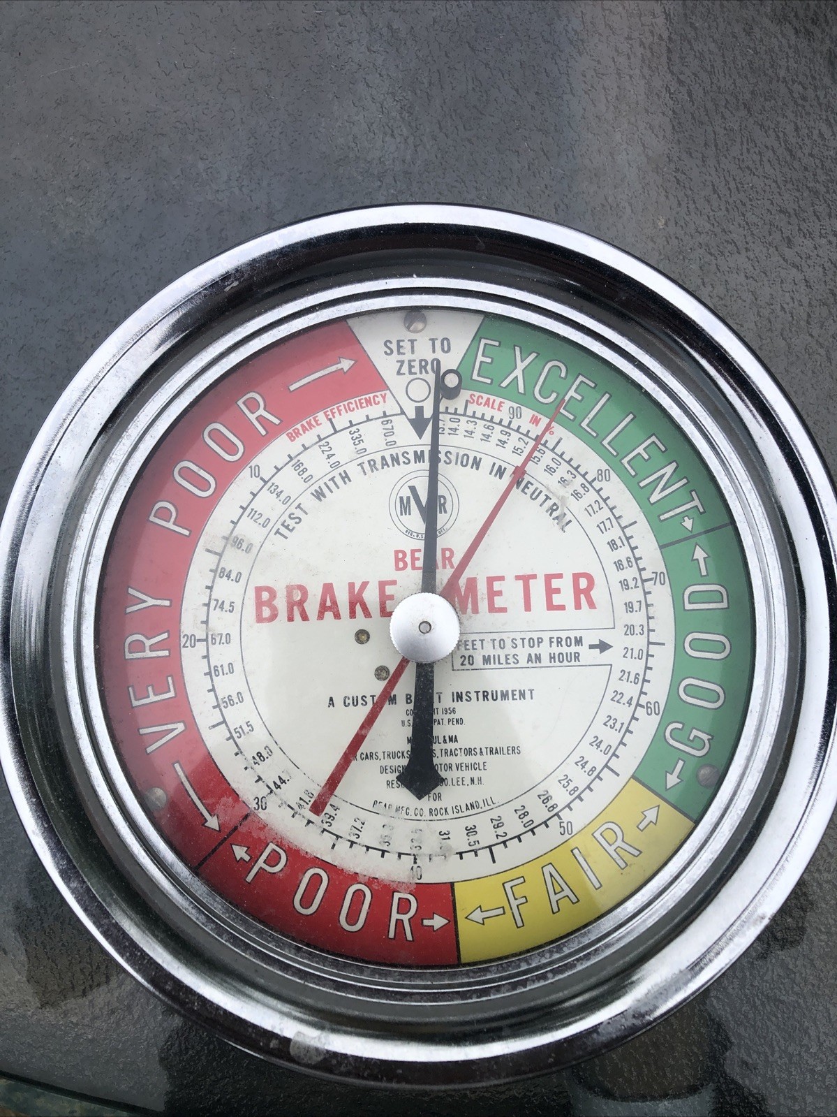 Vintage 1950\'s BEAR Brake Meter  Model 495 From Bear MFG. Rock Island Illinois