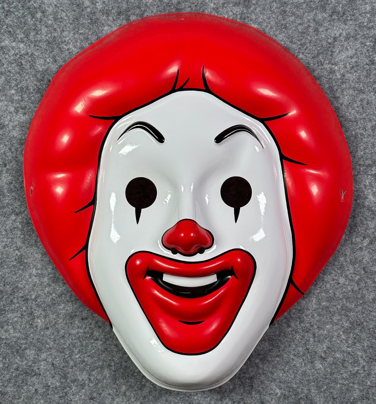 Vintage 1997 McDonald's Thin Plastic Ronald McDonald Creepy Clown Mask RARE NOS